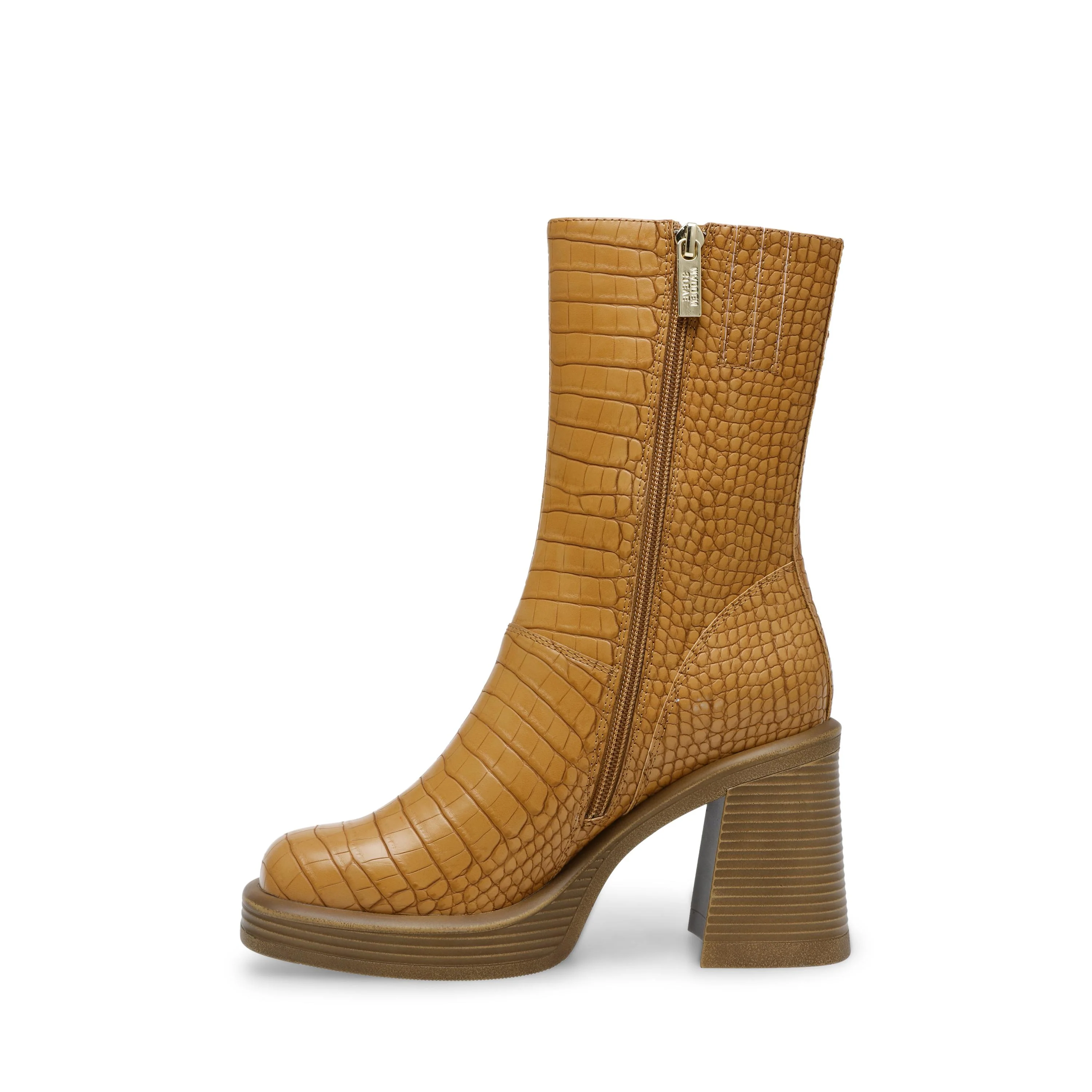 FINITE TAN CROCO BROWN - Stivaletti Donna Marroni Donna STEVE MADDEN - Image 4