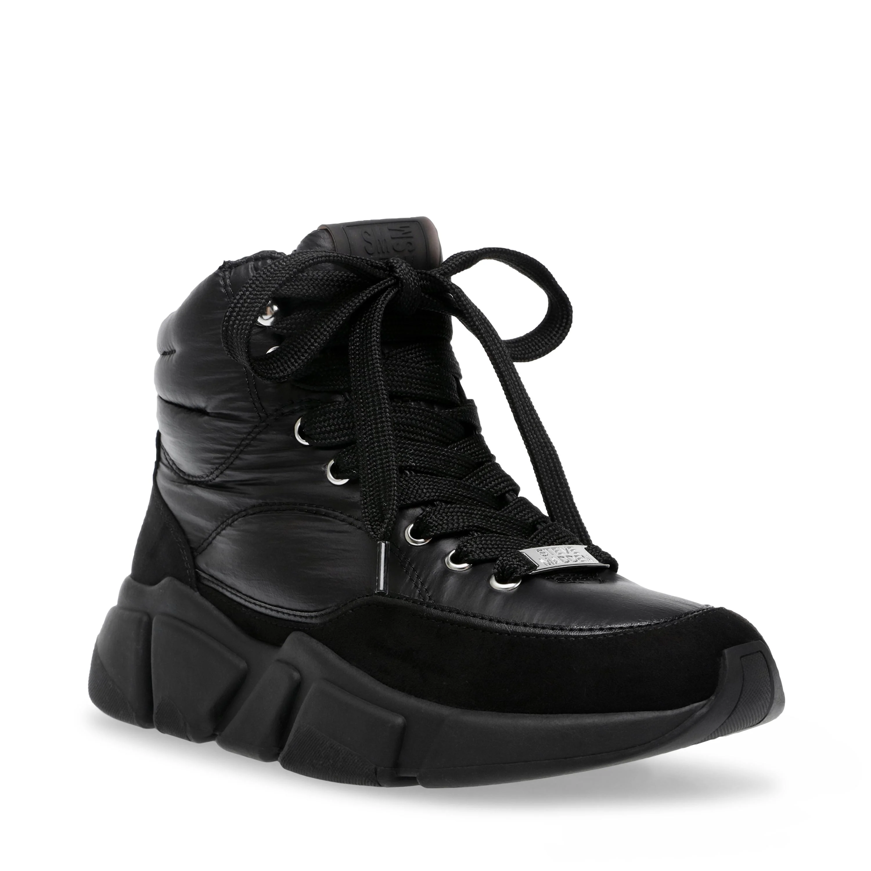 Gameplan Black - Stivaletti Stringati Profilo alla Caviglia Donna Neri Donna STEVE MADDEN - Image 2