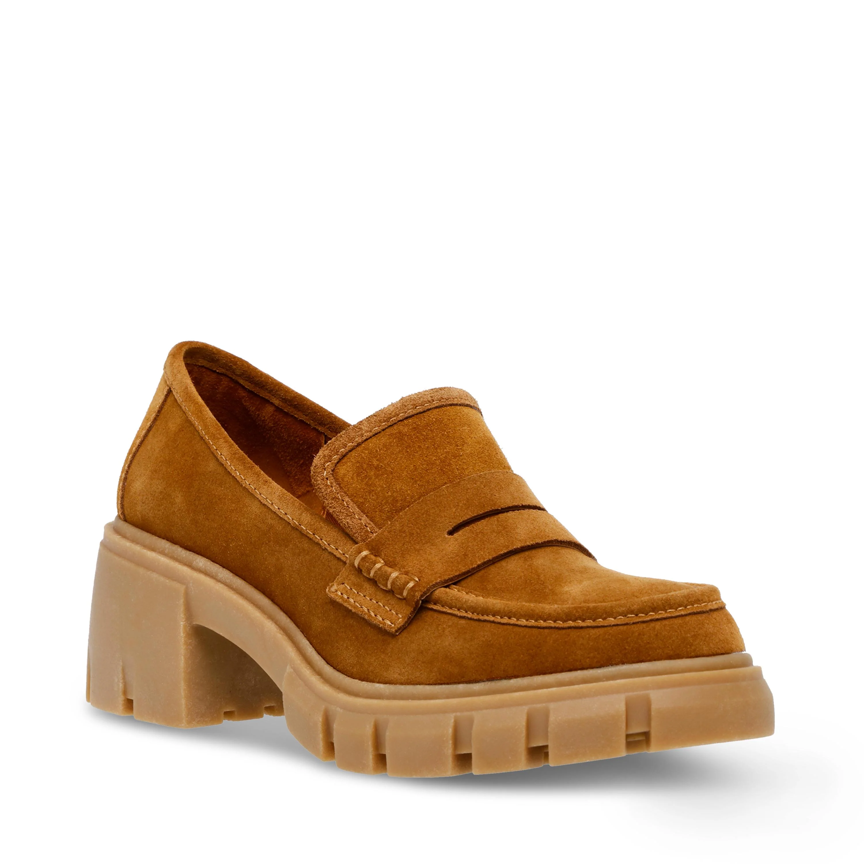 HUMPHREY COGNAC SUE - Mocassini con Tacco Donna Marroni  Donna STEVE MADDEN - Image 2