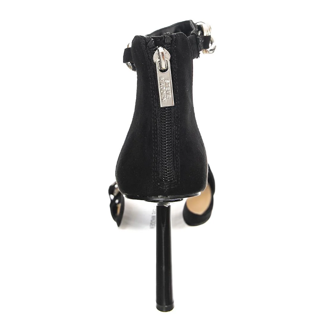Joisted Black Sued - Sandali Donna Neri  Donna STEVE MADDEN - Image 4