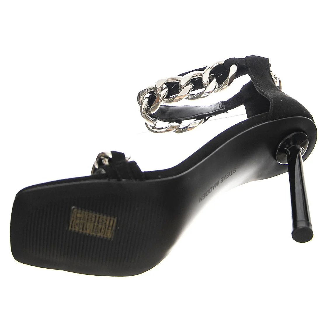 Joisted Black Sued - Sandali Donna Neri  Donna STEVE MADDEN - Image 5