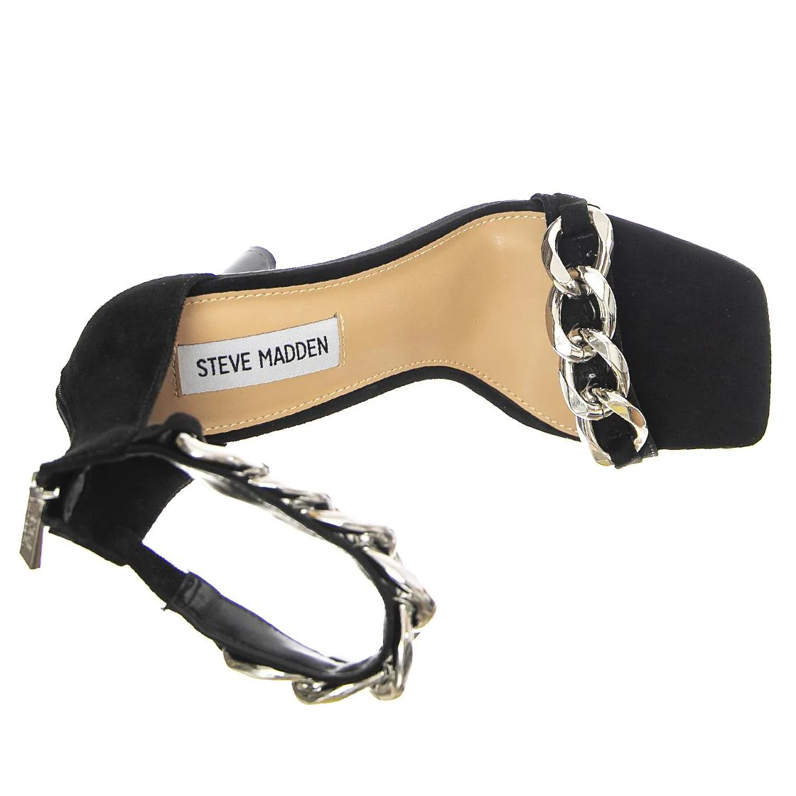 Joisted Black Sued - Sandali Donna Neri  Donna STEVE MADDEN - Image 6