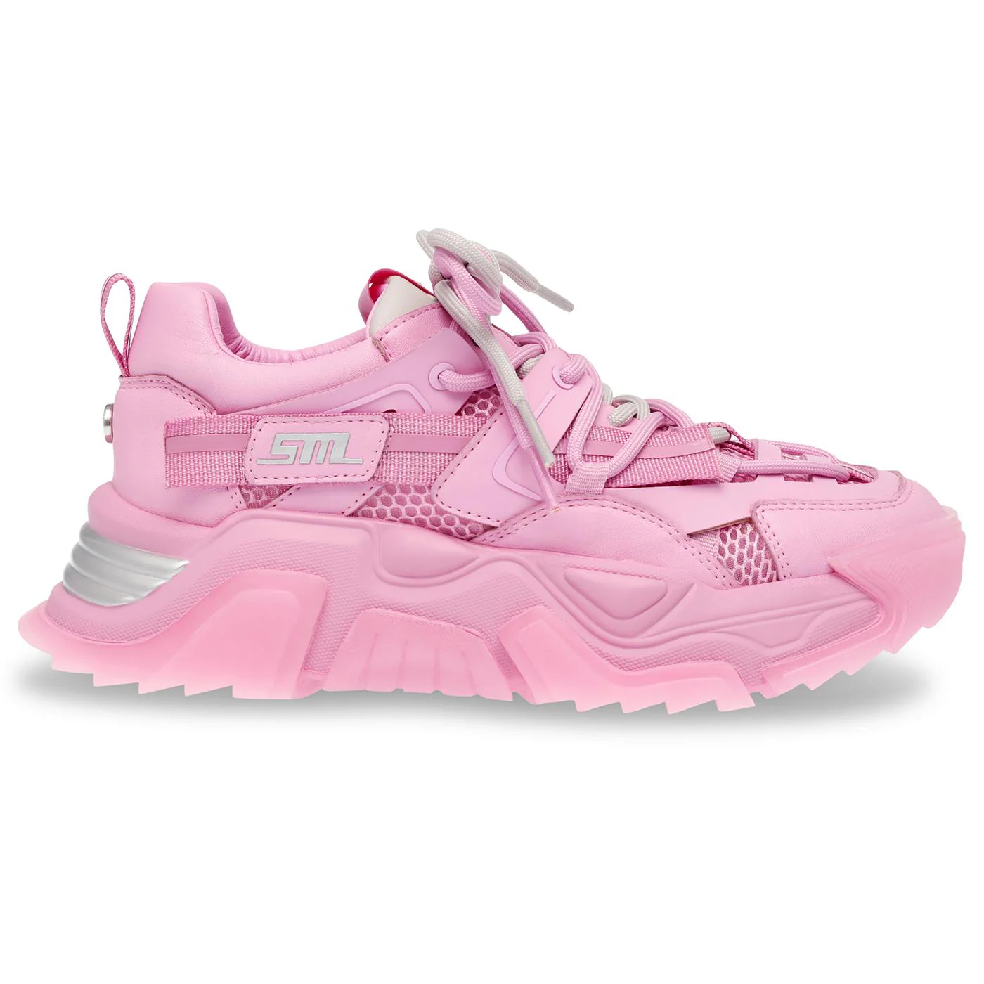 Kingdom Pink / Pink Mesh + PU - Scarpe Stringate Profilo Basso Donna Rosa  Donna STEVE MADDEN - Image 2