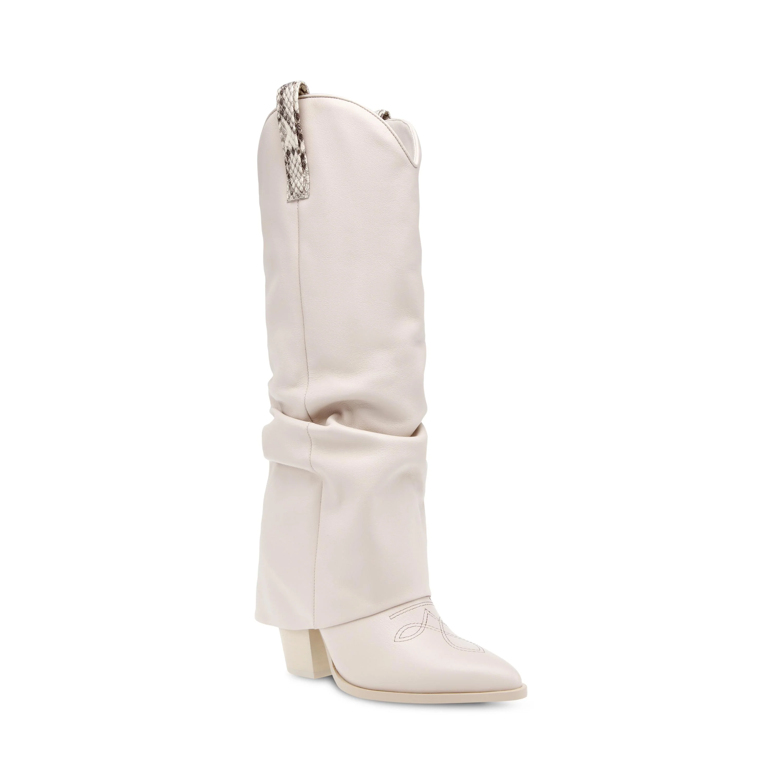 Lassy Bone Leath - Stivali Donna Bianchi Donna STEVE MADDEN