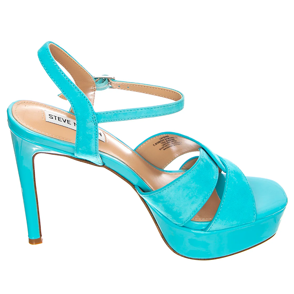 LAVISHER TEAL SUEDE BLUE - Sandali Donna Blu Donna STEVE MADDEN - Image 2