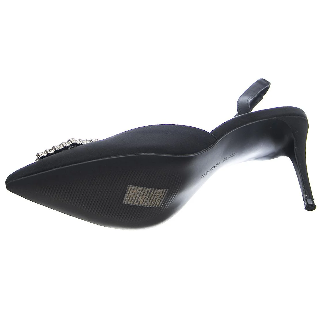 LUCENT BLACK SATIN - Sandali Donna Neri  Donna STEVE MADDEN - Image 5
