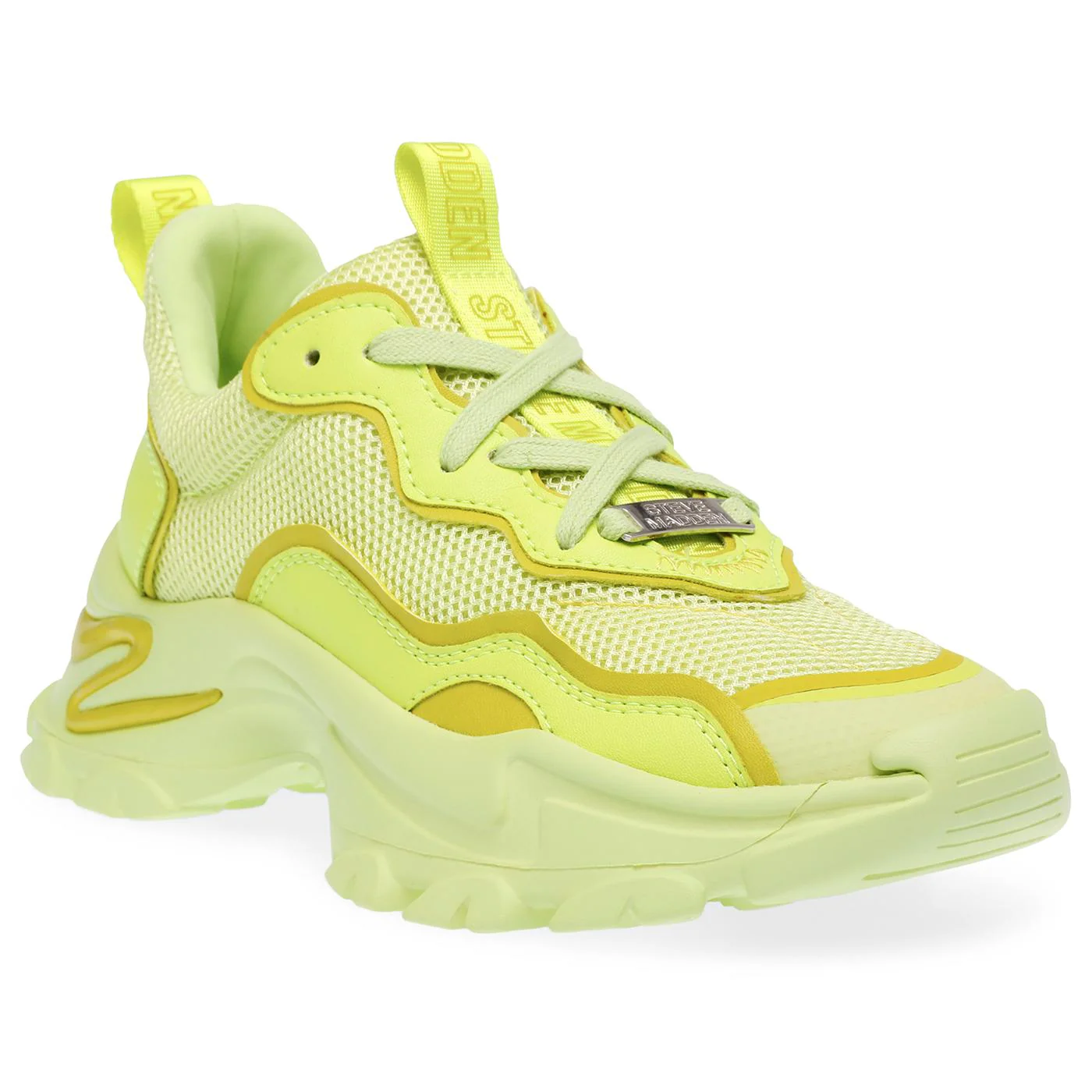 Manerva Neon Lime - Scarpe Stringate Profilo Basso Donna Verdi  Donna STEVE MADDEN