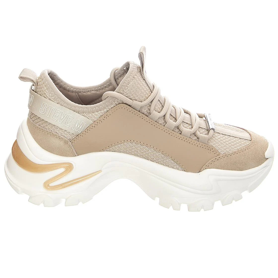 Medusa - Scarpe Stringate Profilo Basso Donna Beige Donna STEVE MADDEN - Image 2