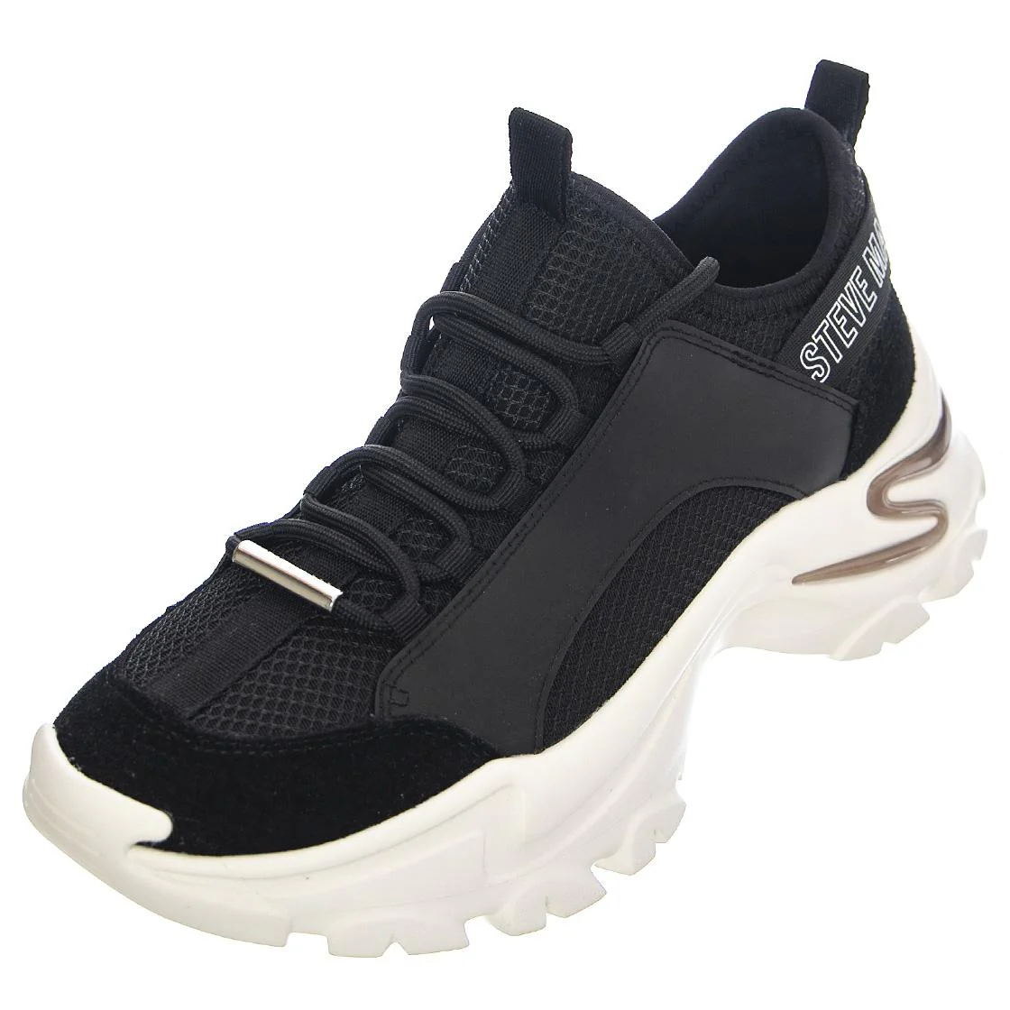 Medusa - Scarpe Stringate Profilo Basso Donna Nere Donna STEVE MADDEN
