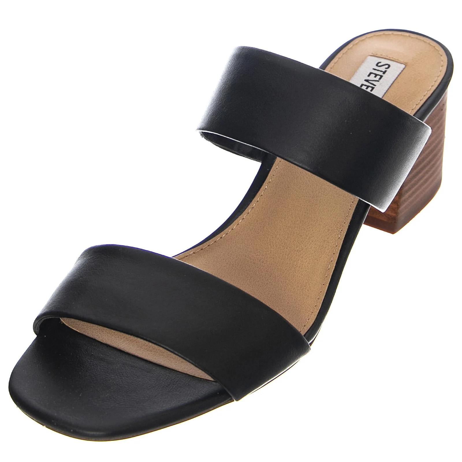 Womens Caterina Sandals - Black Leat - Sandali Donna Neri Donna STEVE MADDEN
