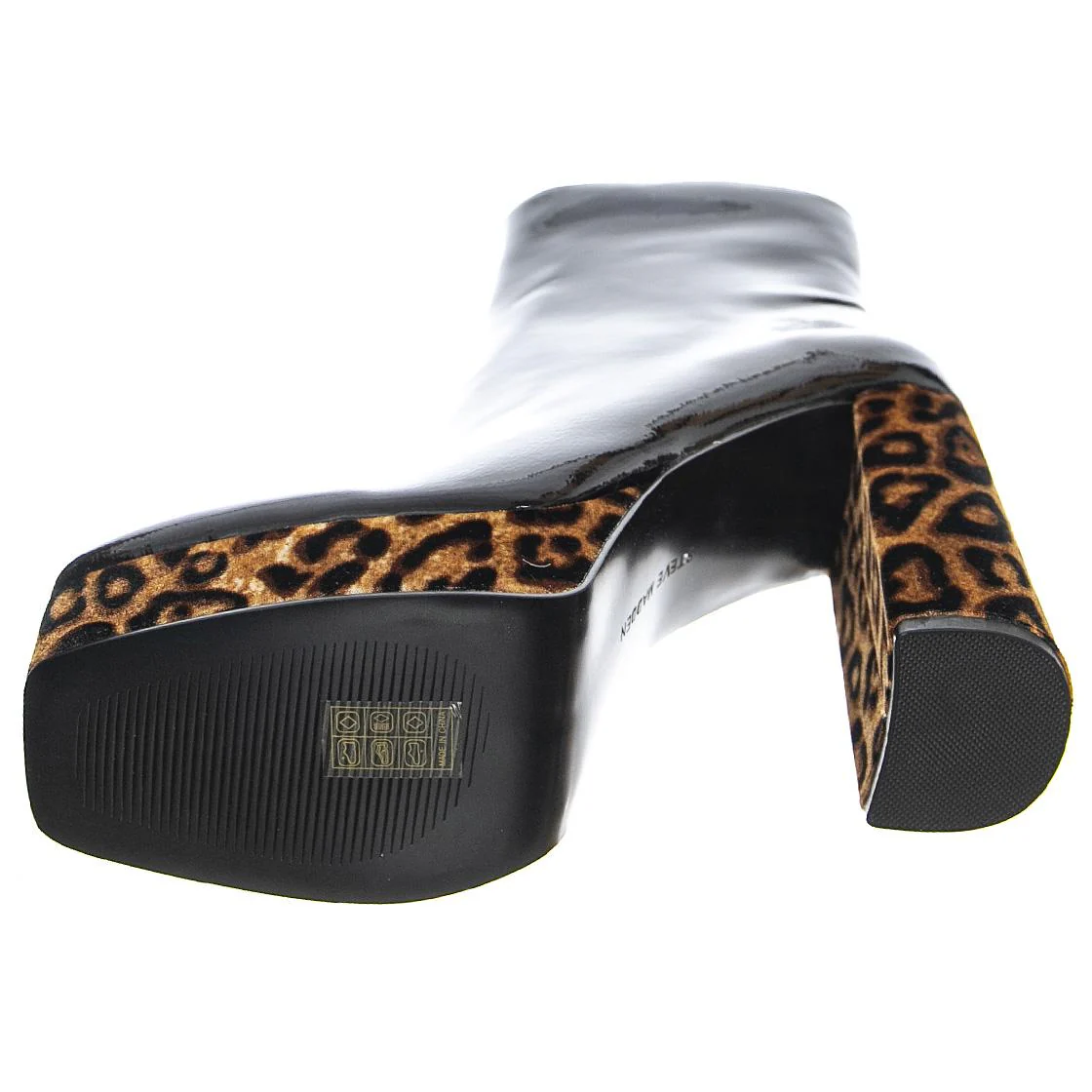 Lucrative - Stivaletti Profilo alla Caviglia Donna Neri / Leopard Donna STEVE MADDEN - Image 5