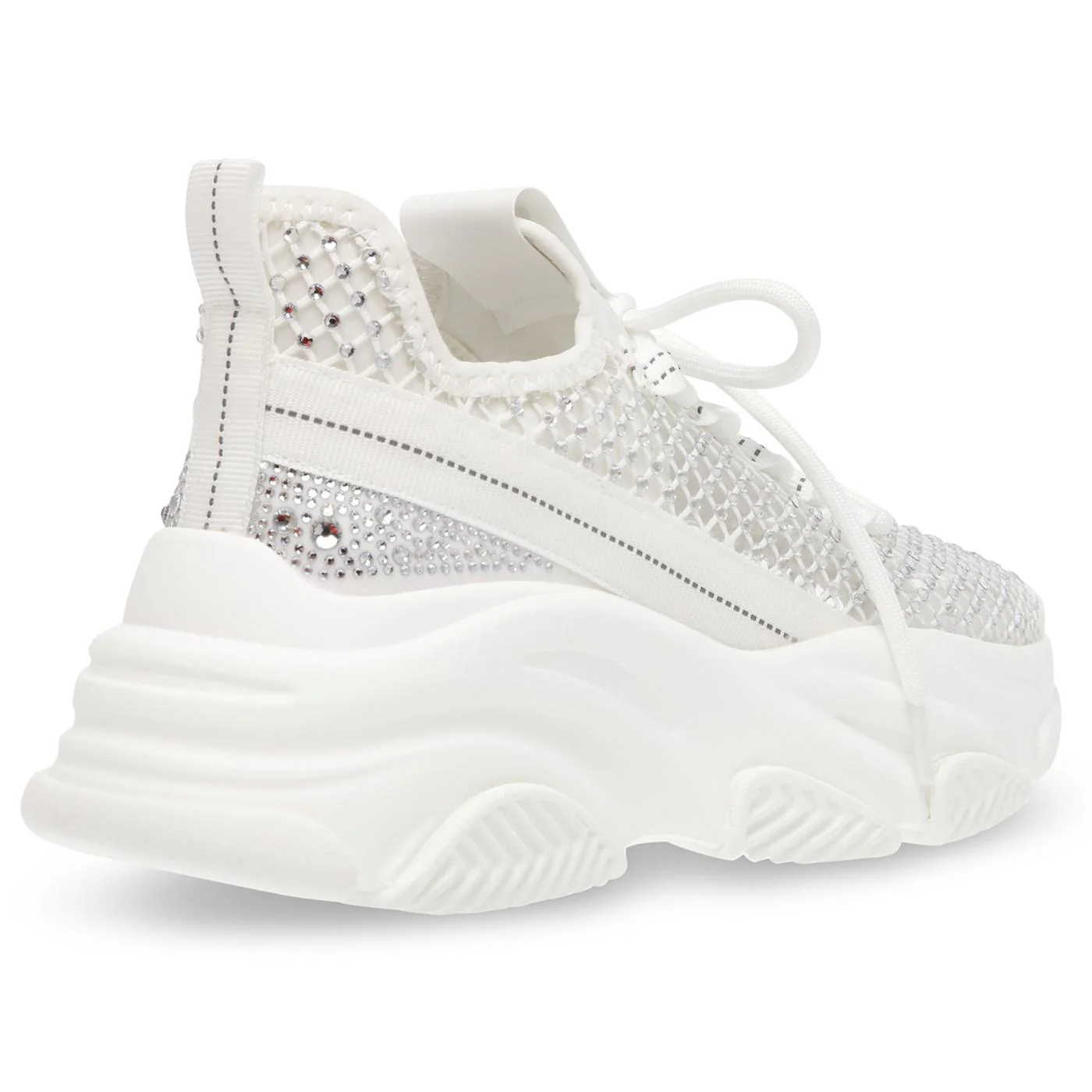 Poise White Mesh + TPU + Stones - Scarpe Stringate Profilo Basso Donna Multicolore Donna STEVE MADDEN - Image 5