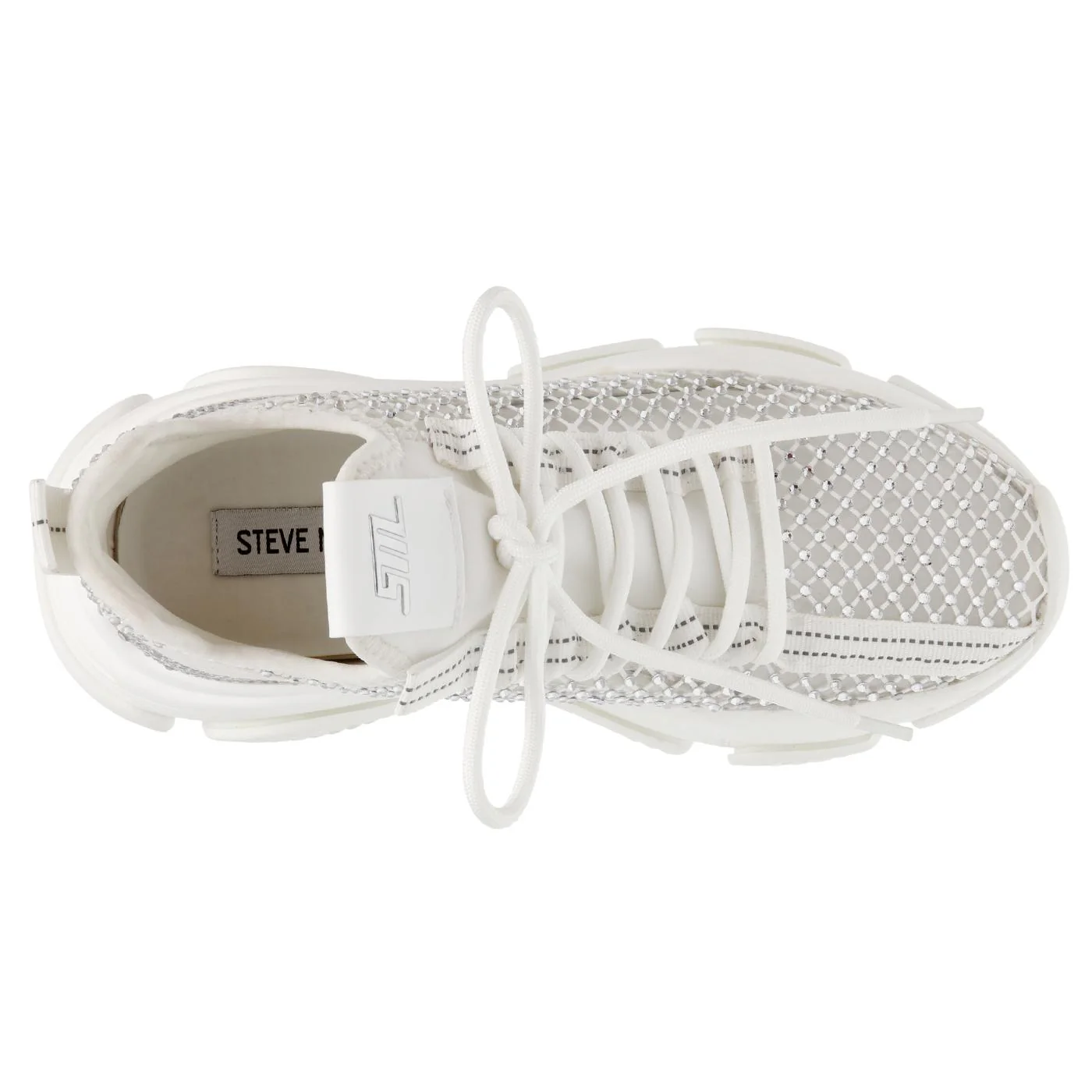 Poise White Mesh + TPU + Stones - Scarpe Stringate Profilo Basso Donna Multicolore Donna STEVE MADDEN - Image 6