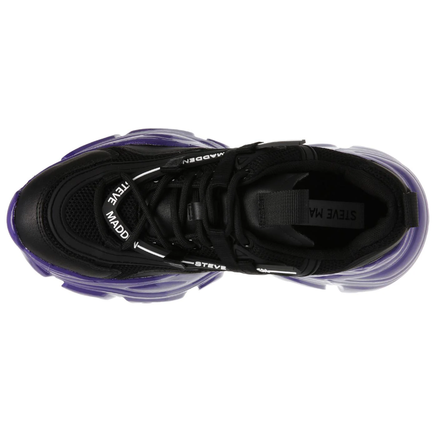 Recoupe Black / Purple - Scarpe Stringate Profilo Basso Donna Nere Donna STEVE MADDEN - Image 6