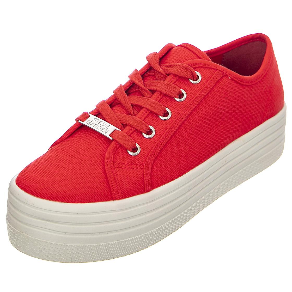 Bobbi - Scarpe Stringate Profilo Basso Donna Rosse  Donna STEVE MADDEN