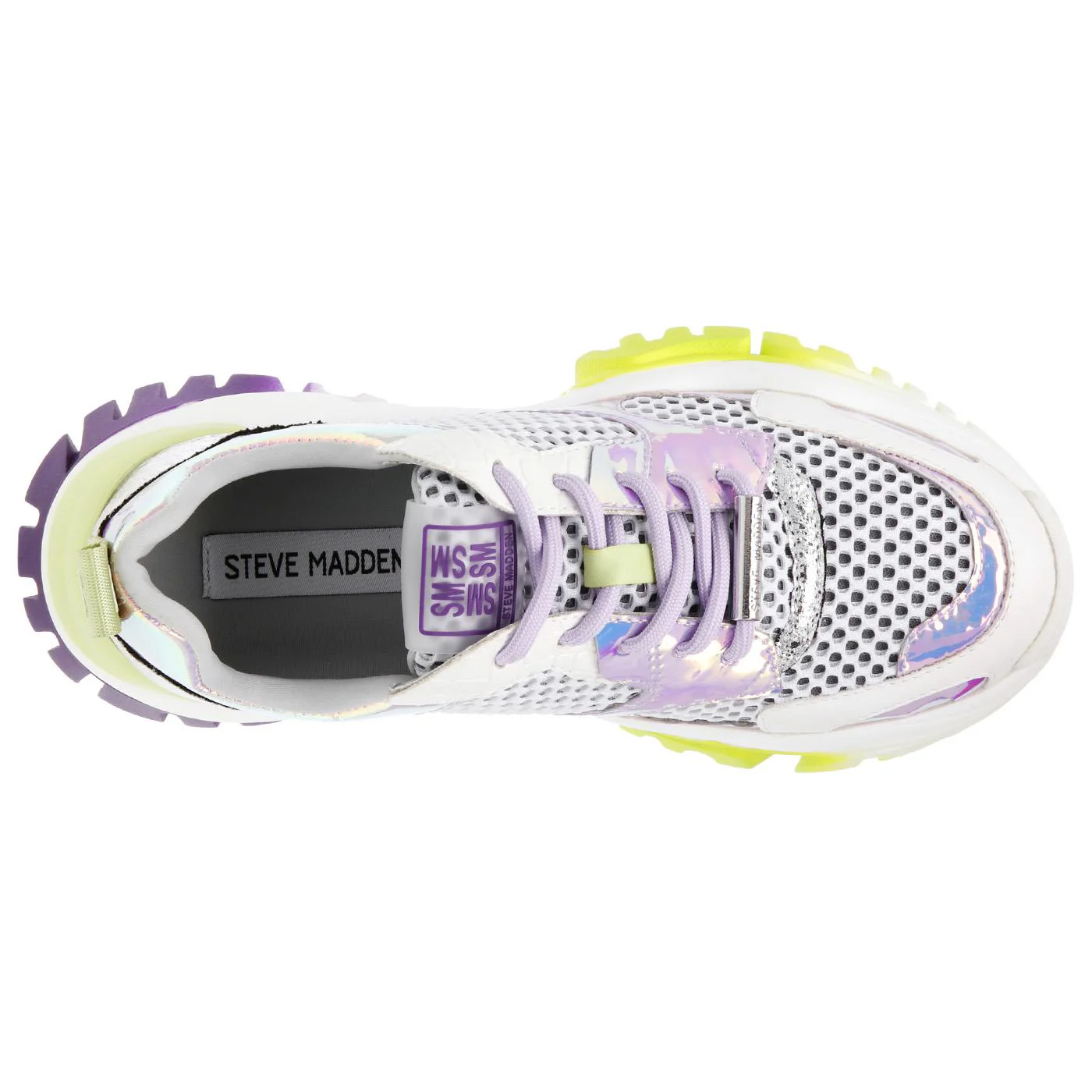 Treasure Purple / Iridescent- Scarpe Stringate Profilo Basso Donna Viola / Multicolore Donna STEVE MADDEN - Image 6