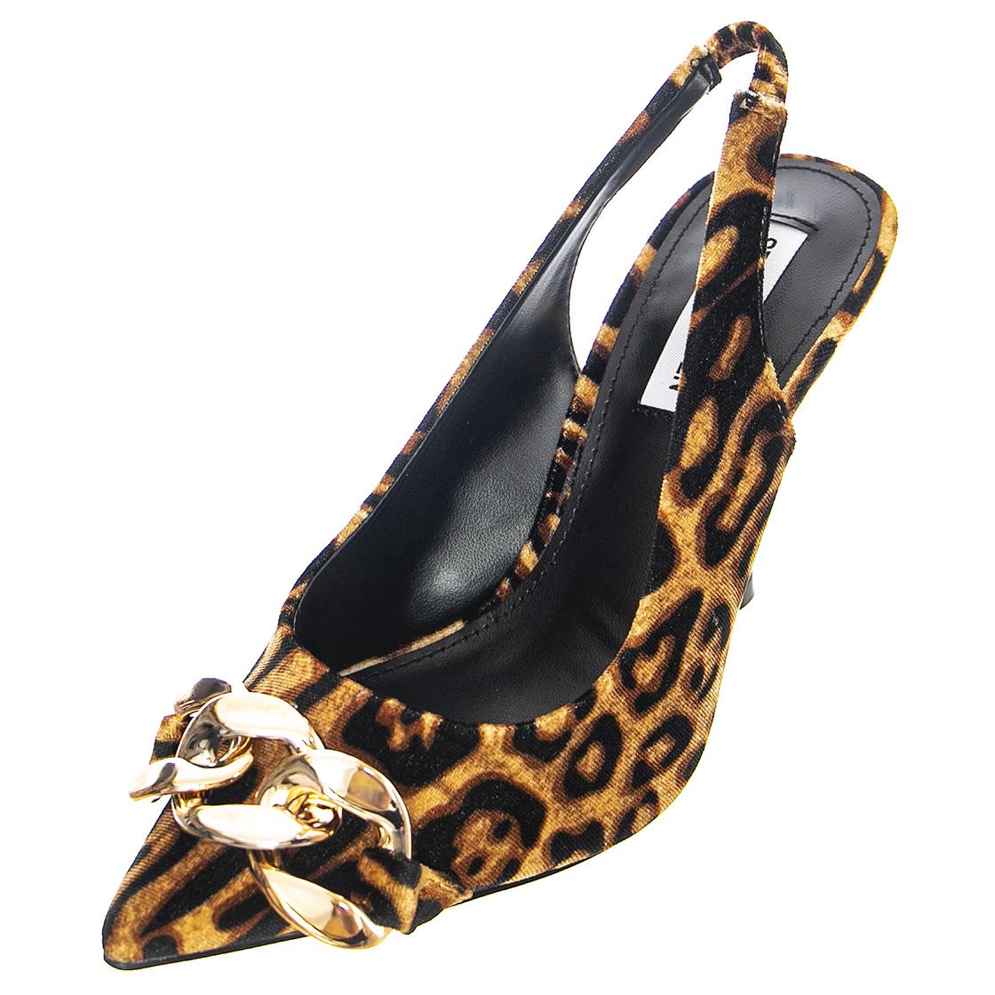 Womens Jazzily Leopard Velvet Sandals Donna STEVE MADDEN