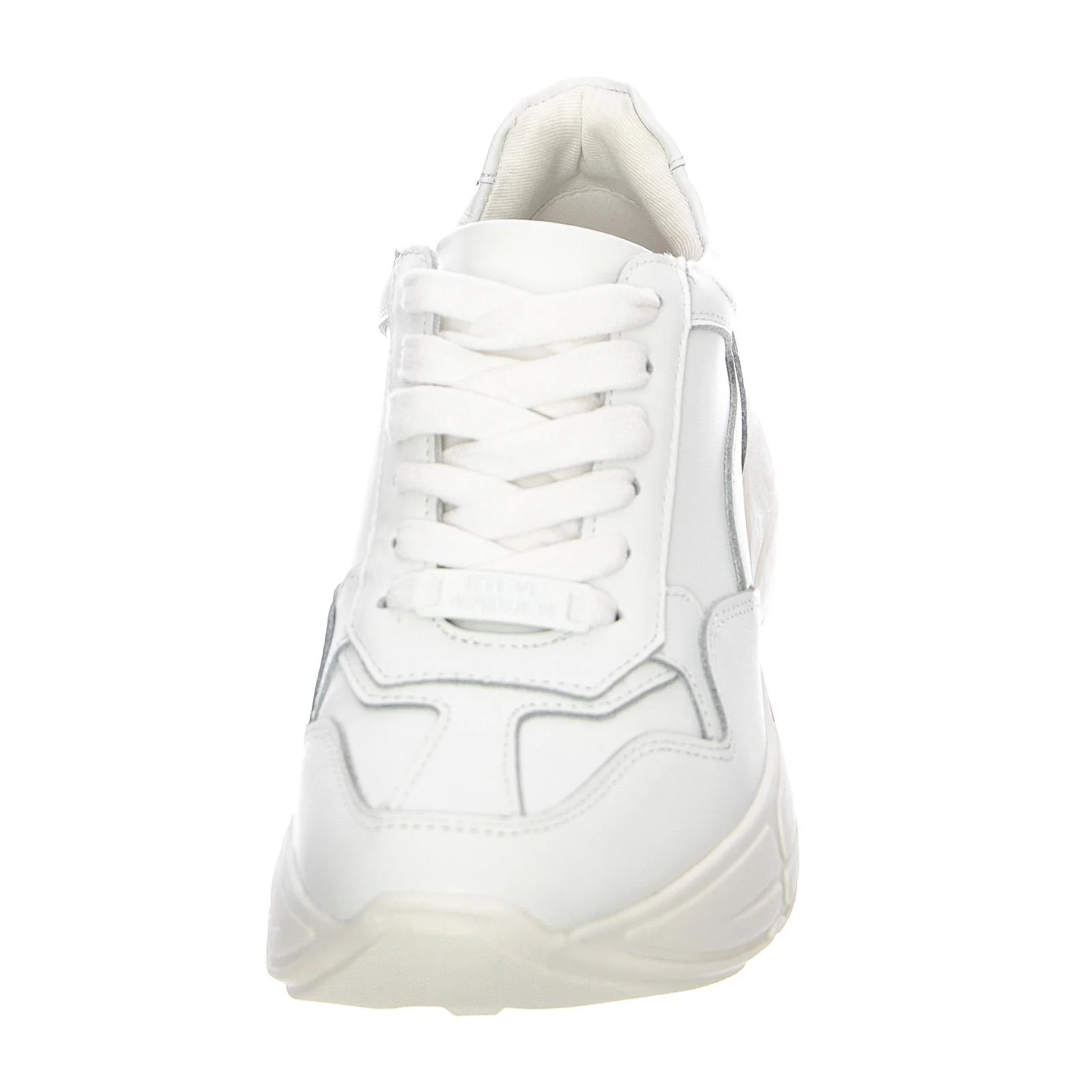 Womens Memory Shoes - White Leat - Scarpe Stringate Profilo Basso Donna Bianche  Donna STEVE MADDEN - Image 3