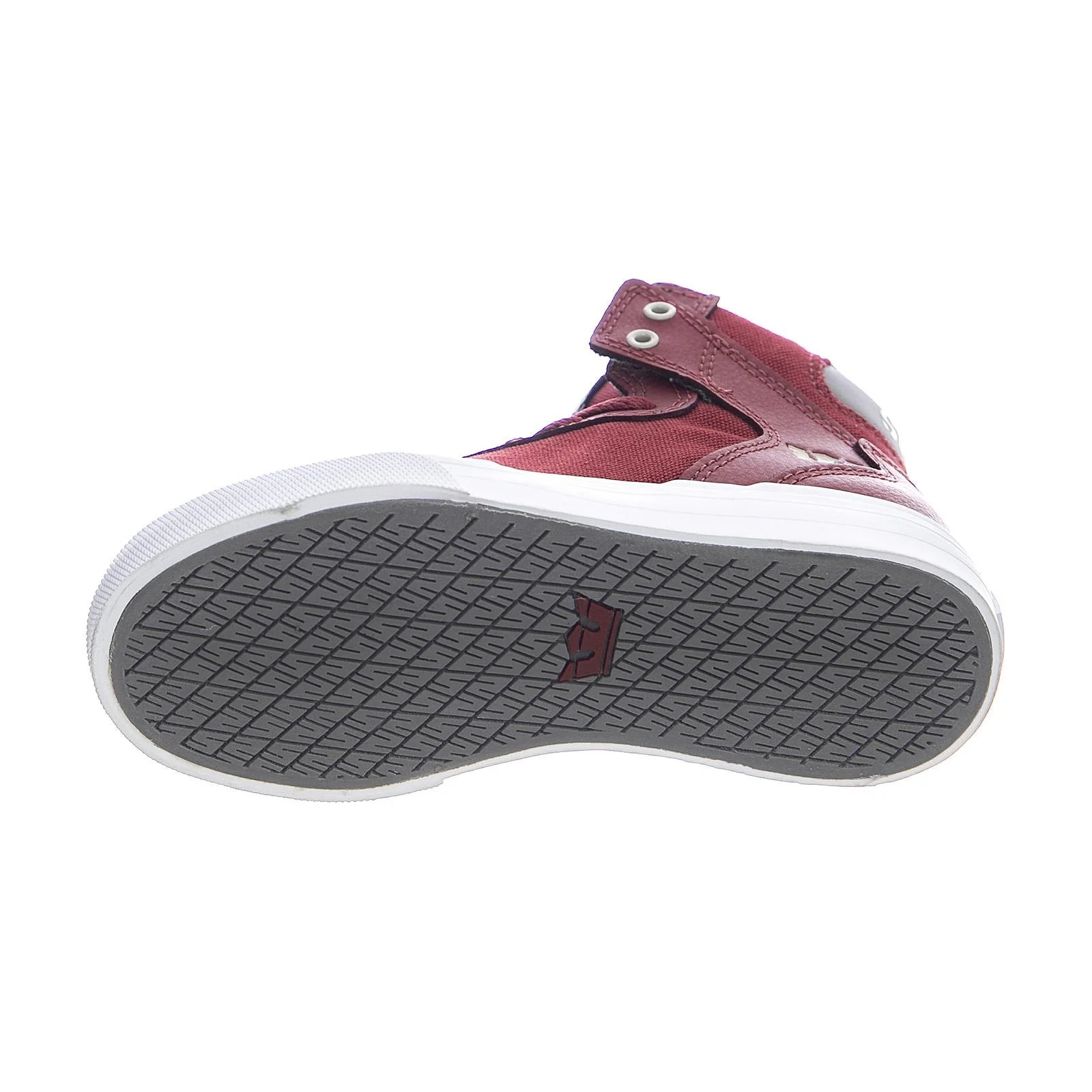 Kids Vaider Sneakers - Brick / White - Scarpe Stringate Profilo Alto Bambino Rosse / Bianche  Bambino SUPRA - Image 5