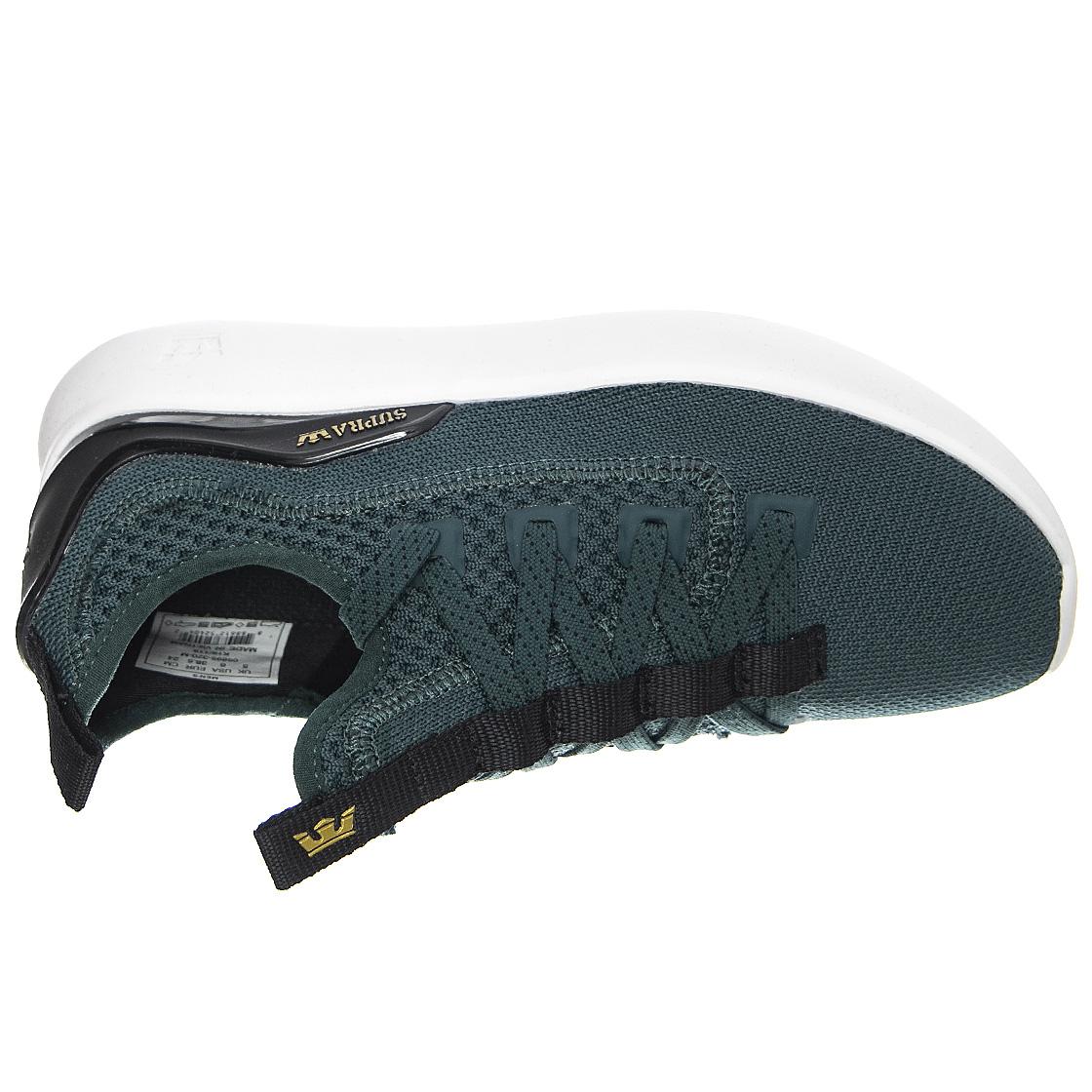 Factor - Scarpe Stringate Profilo Basso Uomo Verdi / Evergreen / Bianche  Uomo SUPRA - Image 6