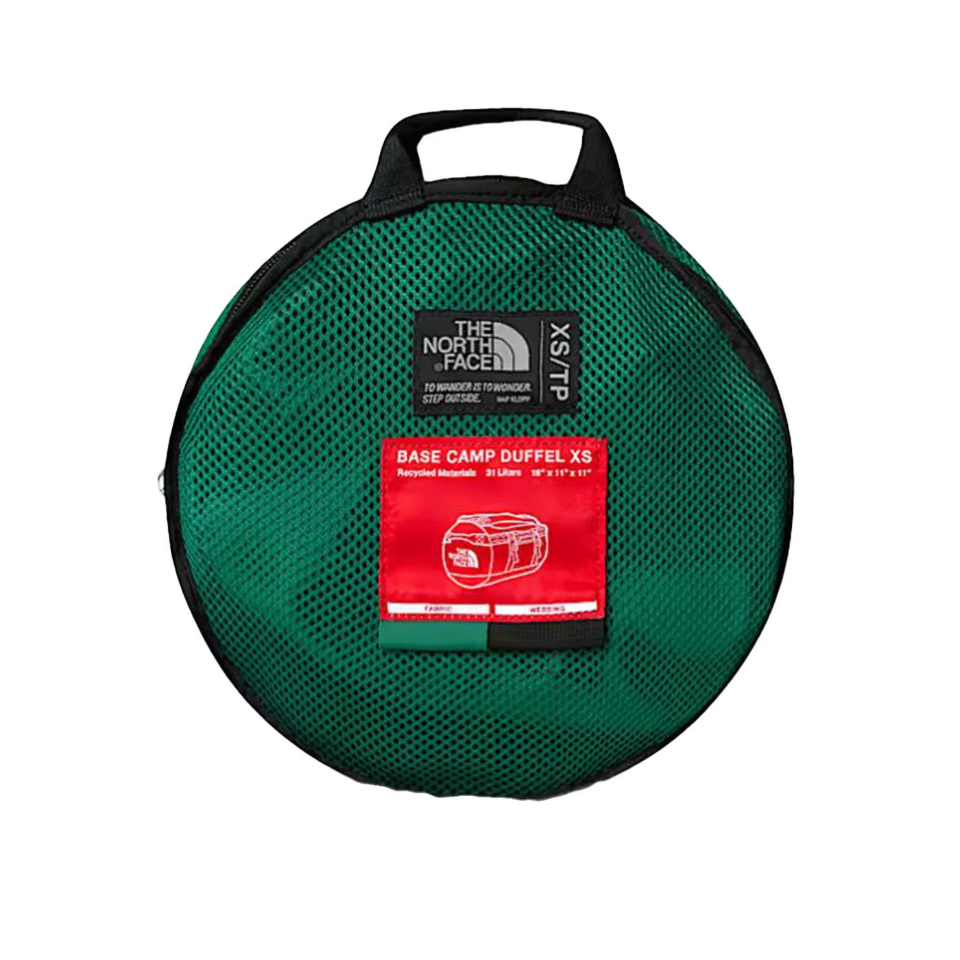 Base Camp Duffel XS Evergreen/TNF Black - Borsone da Viaggio Verde ACCESSORI THE NORTH FACE - Image 4