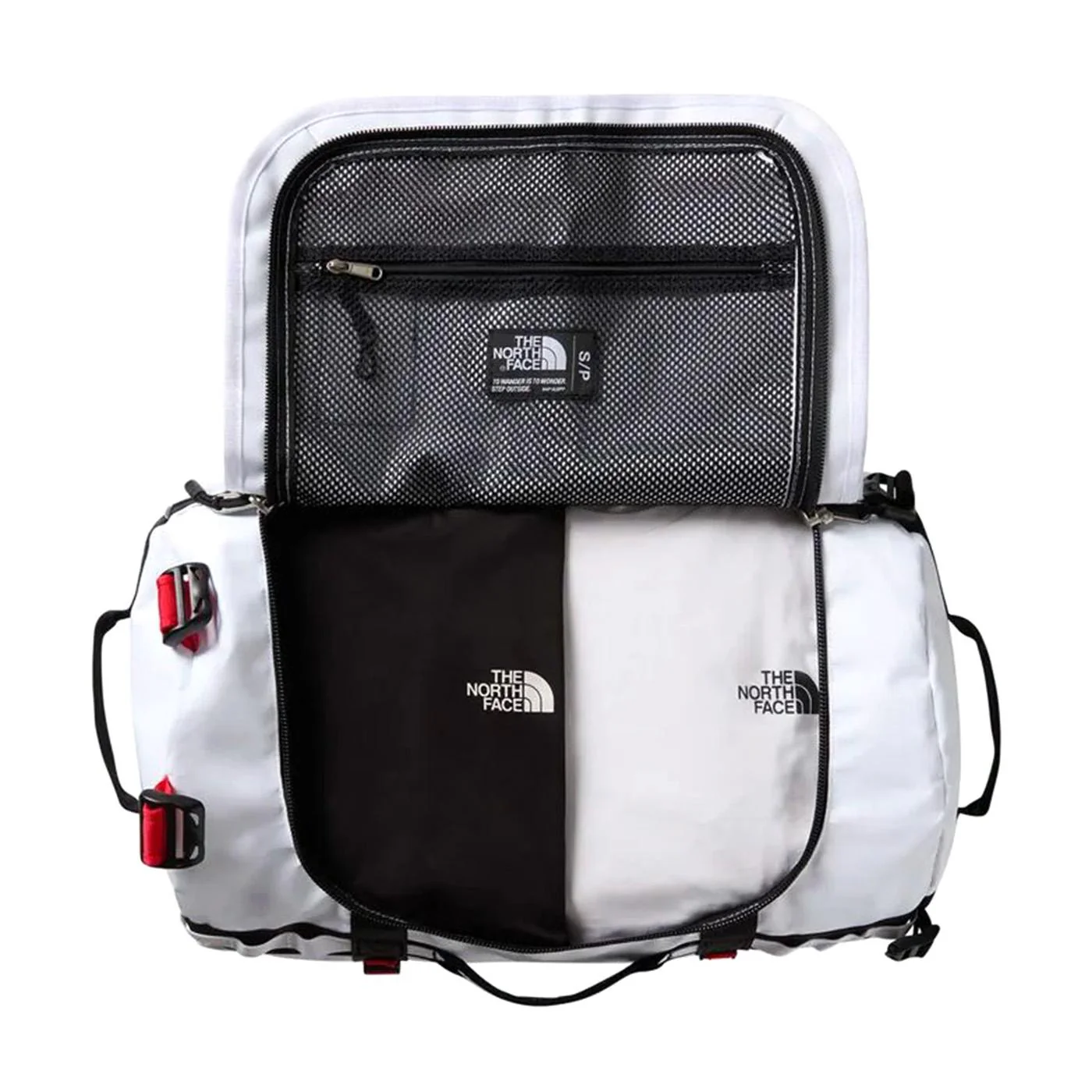 Base Camp Duffell - S - White / Black / Elevation Red - Borsone da Viaggio Bianco ACCESSORI THE NORTH FACE - Image 3