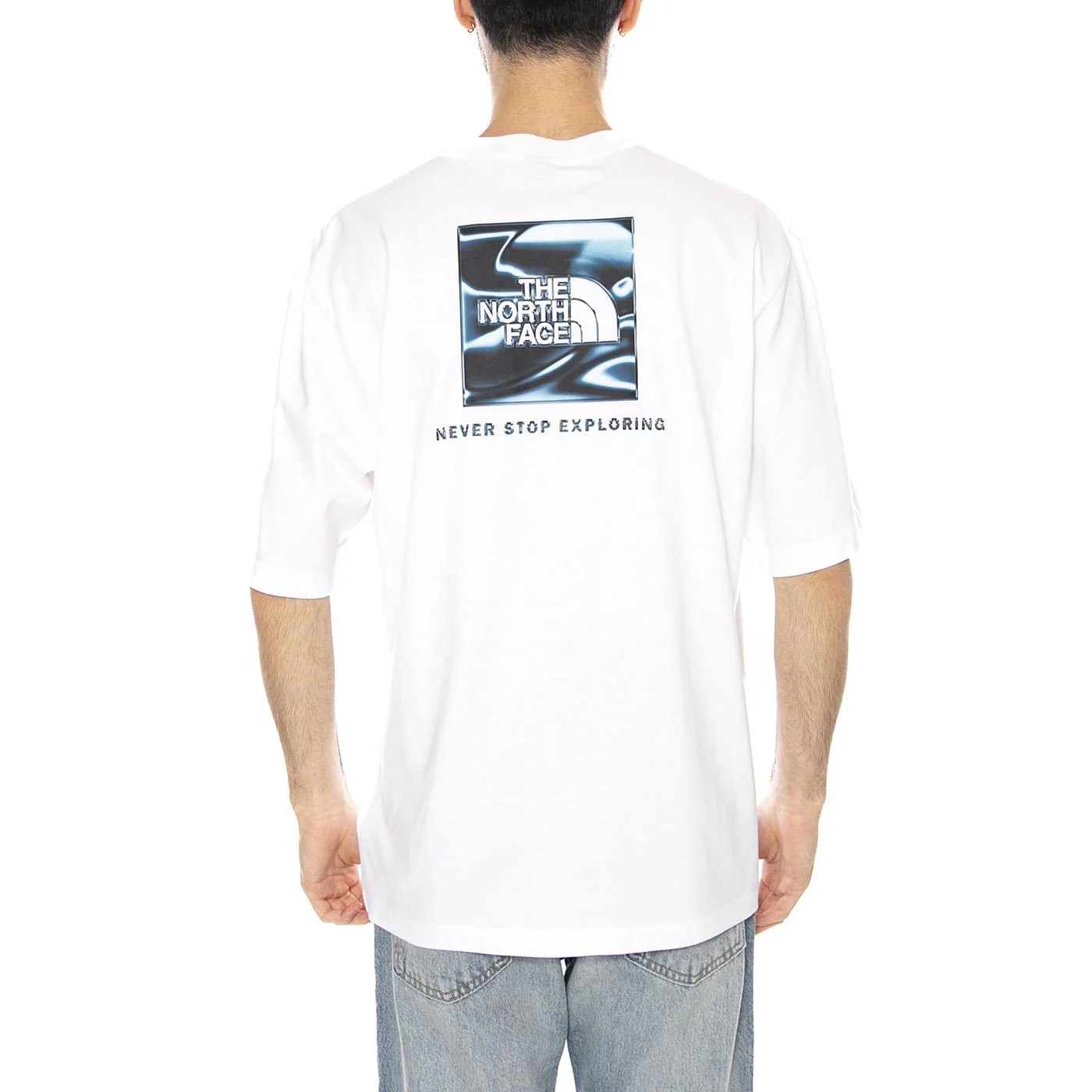 M LQD BOX NSE OS SS TEE - Maglietta Girocollo Uomo Bianca  Uomo THE NORTH FACE - Image 3