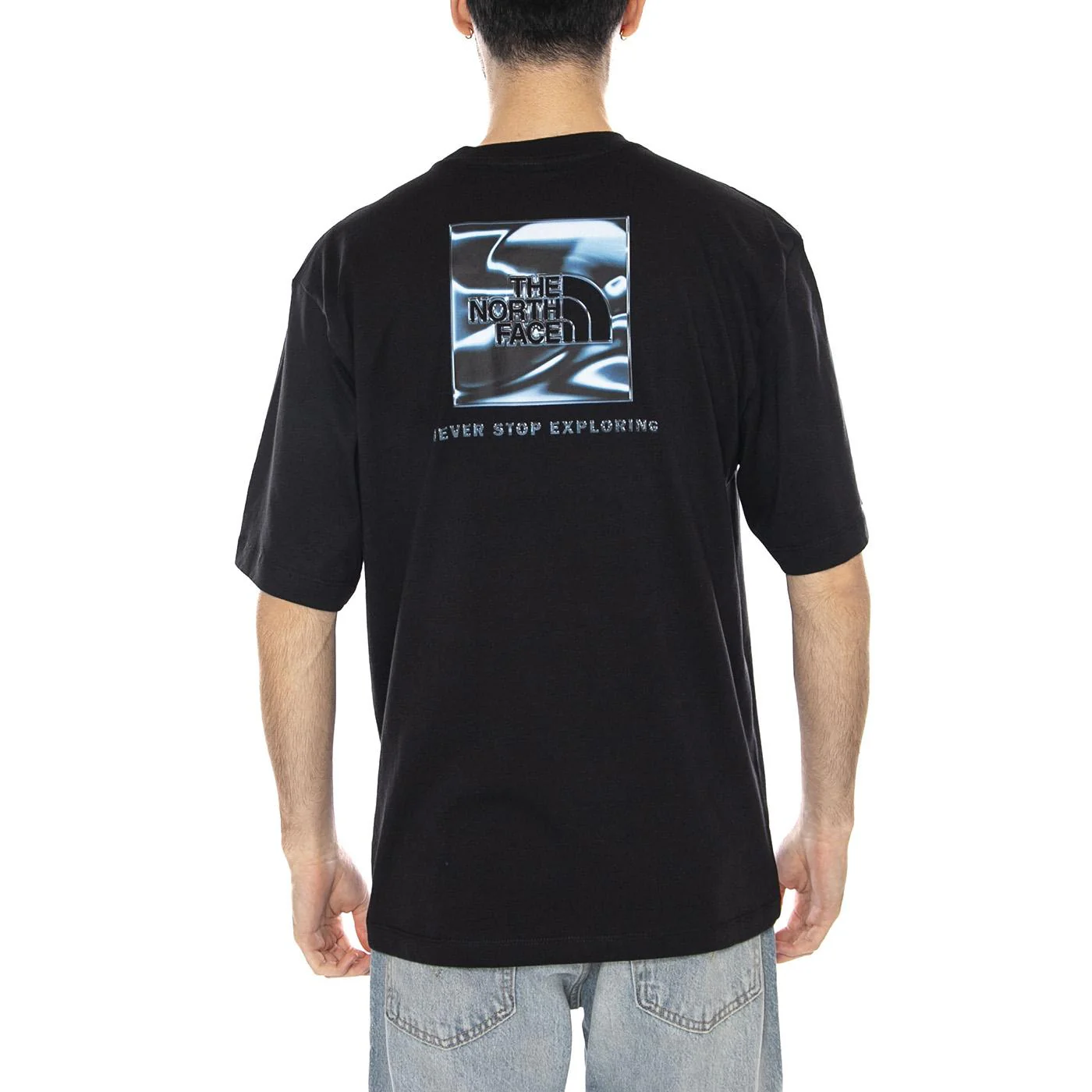 M LQD BOX NSE OS SS TEE - Maglietta Girocollo Uomo Nera  Uomo THE NORTH FACE - Image 3