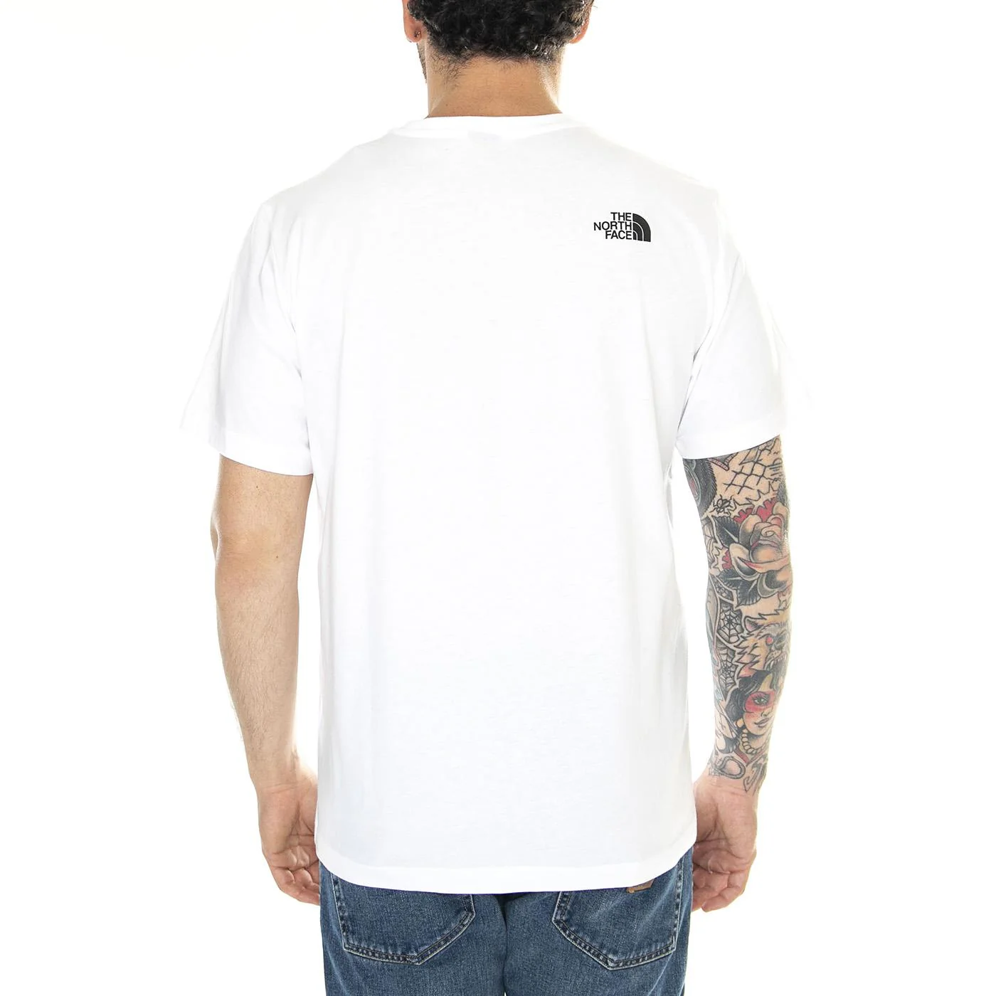 M S/S Never Stop Exploring Tee Tnf White - Maglietta Girocollo Uomo Bianca  Uomo THE NORTH FACE - Image 3
