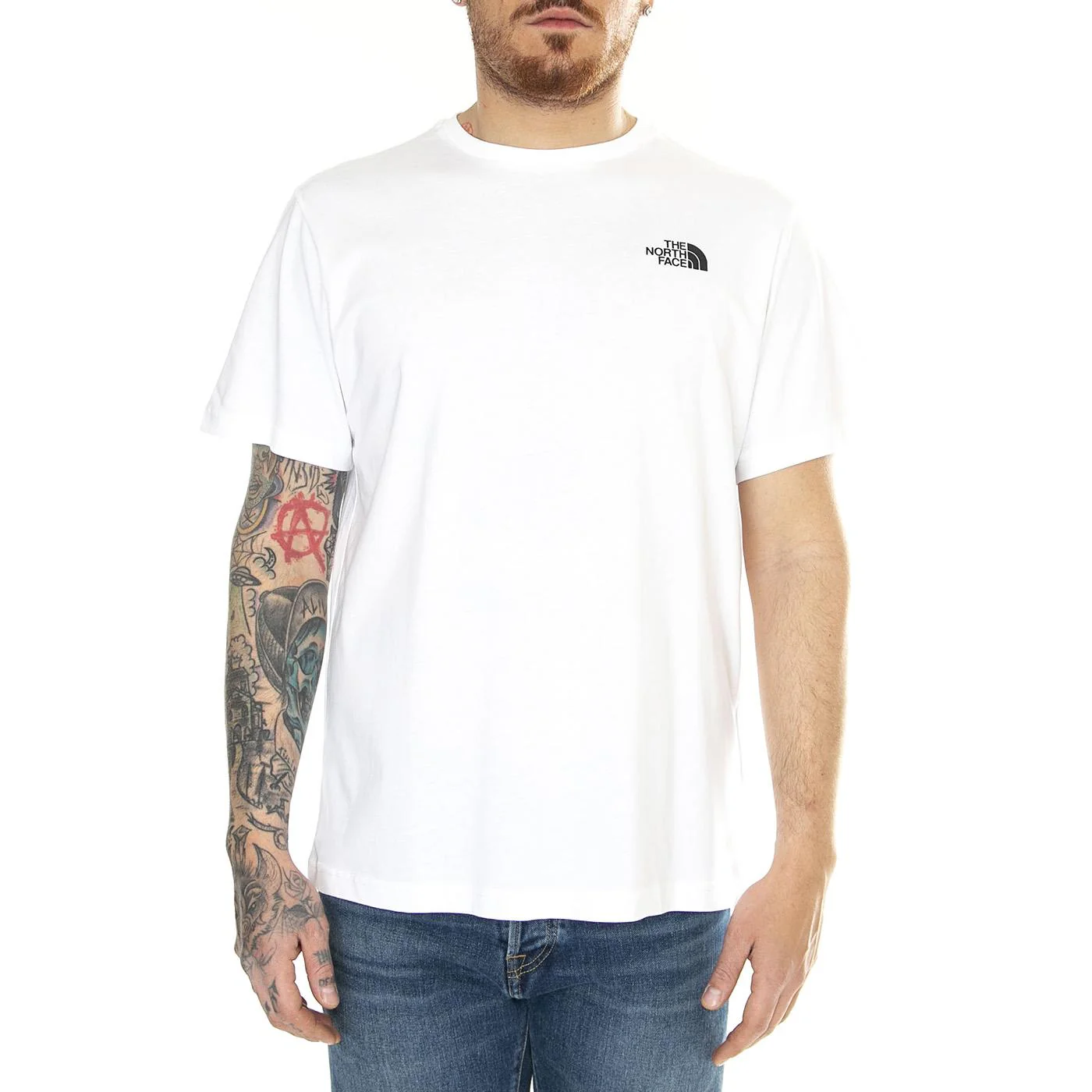 M S/S Redbox Tee Tnf White - Maglietta Girocollo Uomo Bianca  Uomo THE NORTH FACE - Image 2