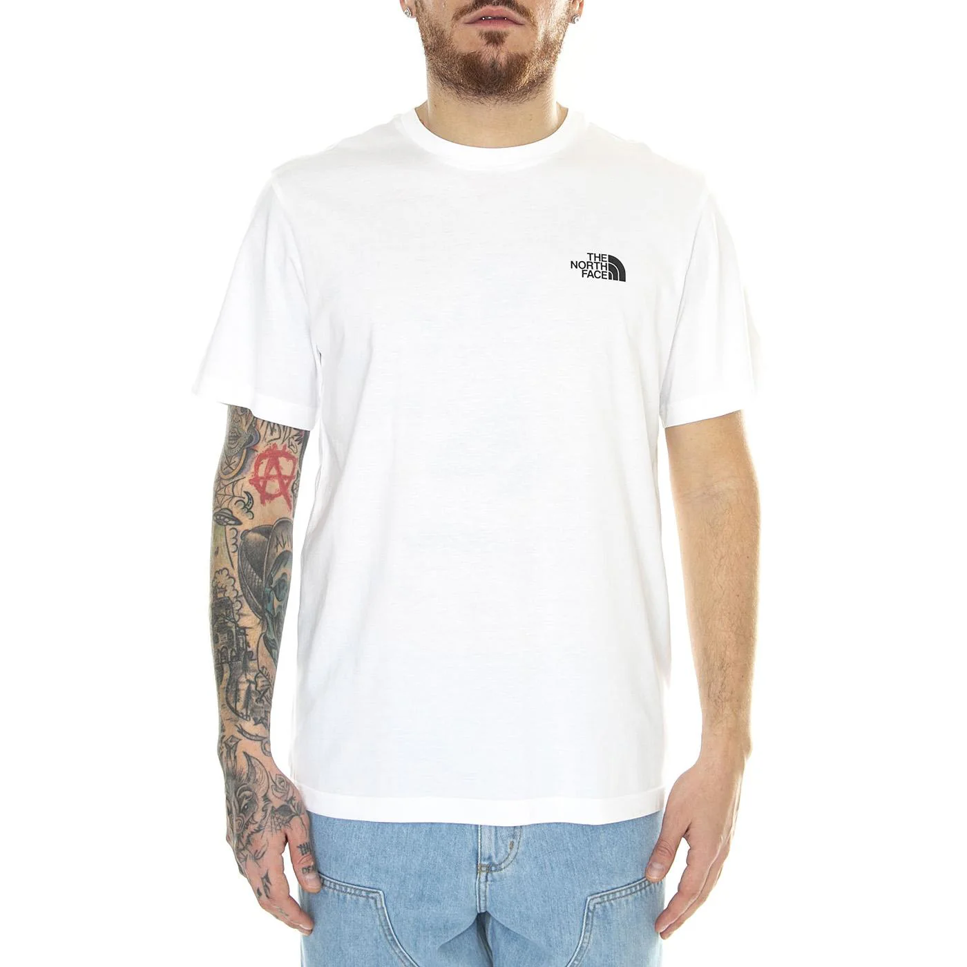 M S/S Simple Dome Tee Tnf White - Maglietta Girocollo Uomo Bianca  Uomo THE NORTH FACE - Image 2