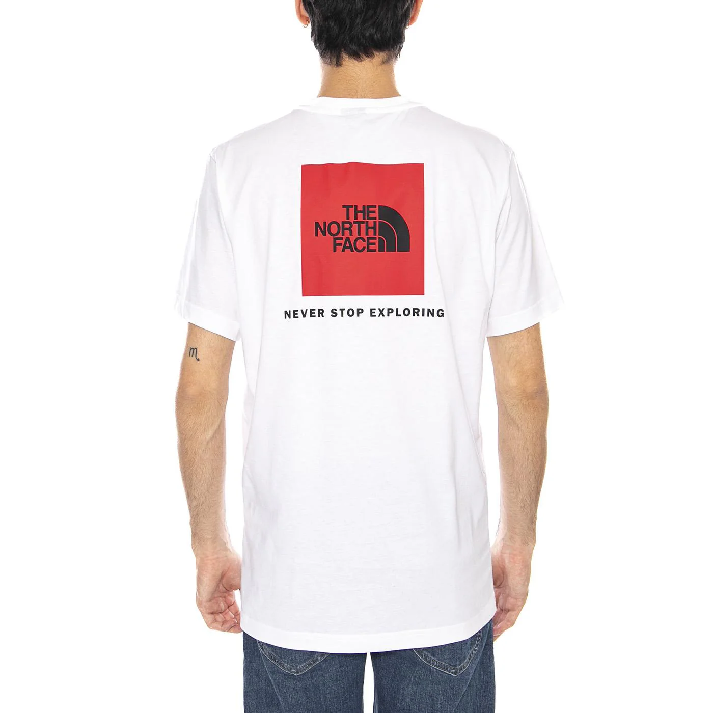 M SS Box NSE Tee White - Maglietta Girocollo Uomo Bianca Uomo THE NORTH FACE - Image 3