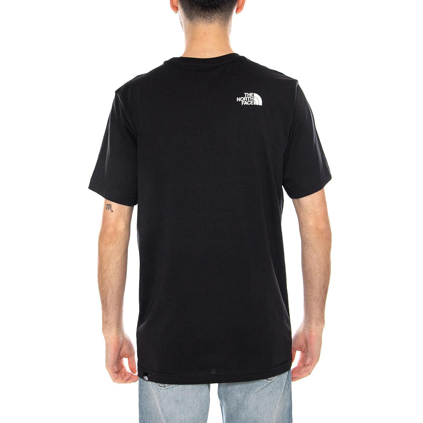 M SS Fine Tee Black - Maglietta Girocollo Uomo Nera Uomo THE NORTH FACE - Image 3