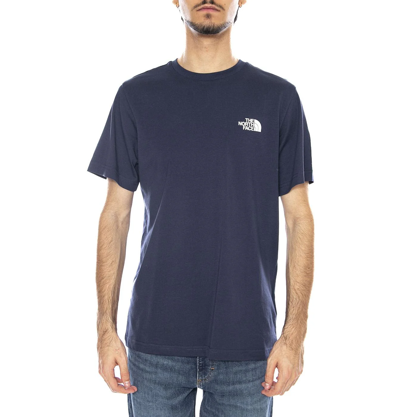 M SS Simple Dome Tee - Maglietta Girocollo Uomo Summit Navy Blu  Uomo THE NORTH FACE - Image 2
