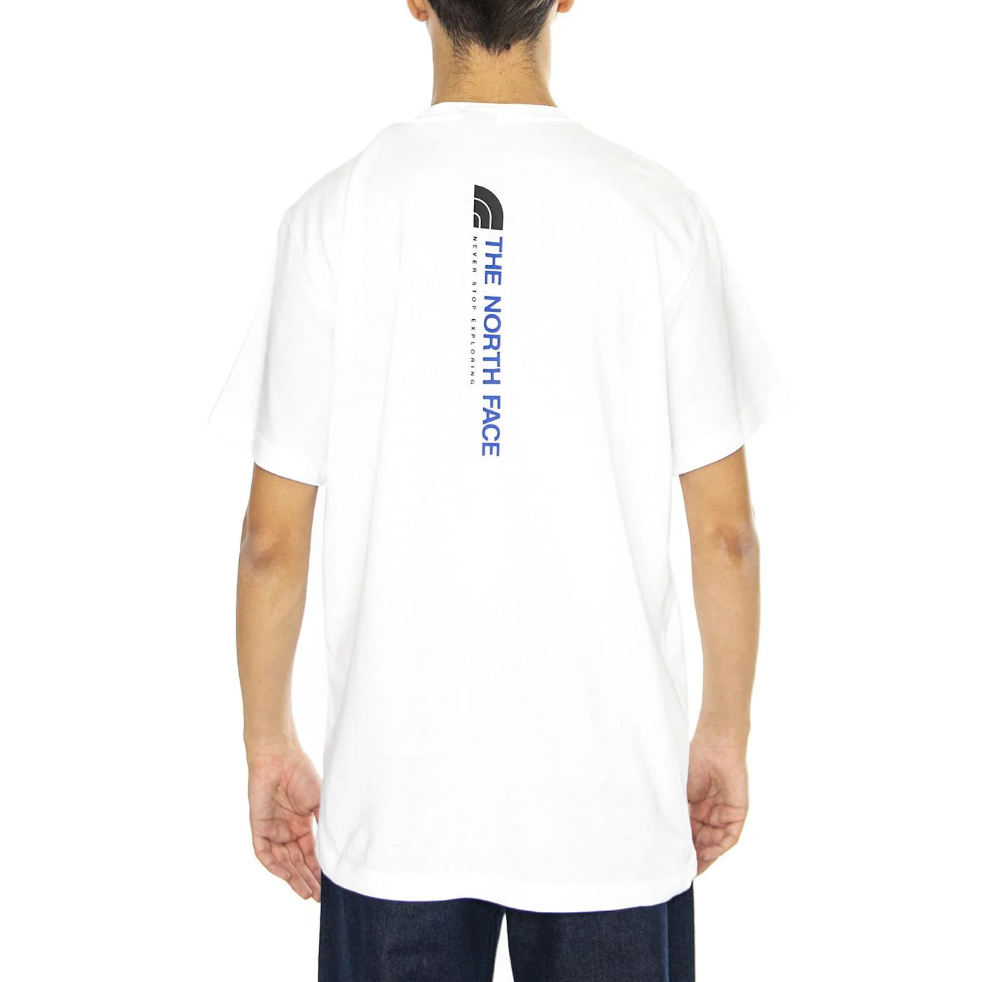 M Vertical SS Tee TNF White - Maglietta Girocollo Uomo Bianca Uomo THE NORTH FACE - Image 3