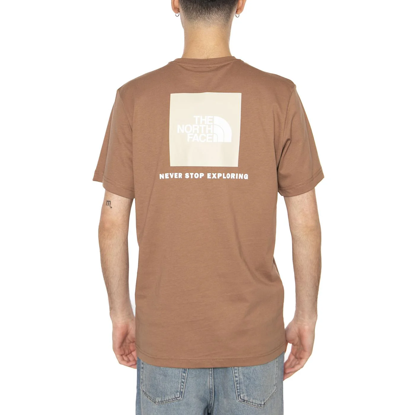Men's S/S Box Nse Tee - Maglietta Girocollo Uomo Marrone Uomo THE NORTH FACE - Image 3