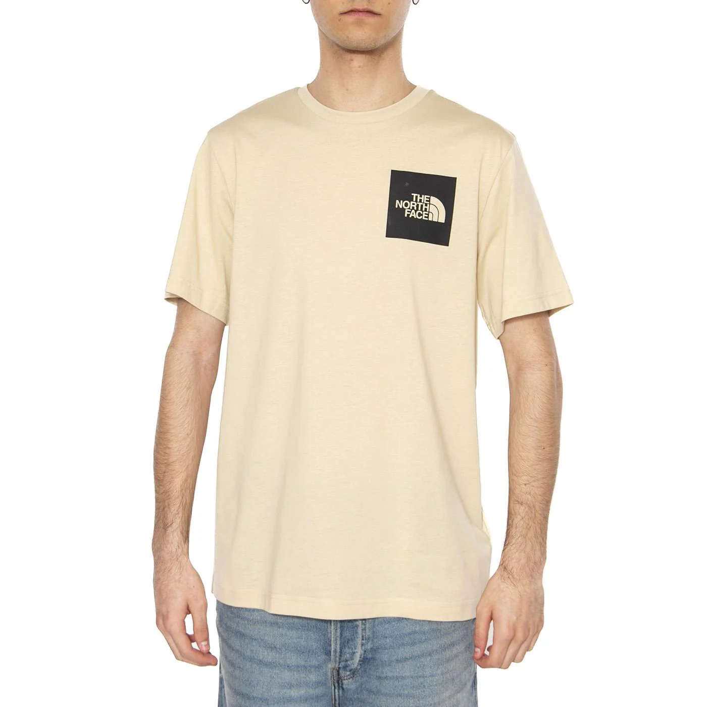 Men's S/S Fine Tee - Maglietta Girocollo Uomo Beige Uomo THE NORTH FACE - Image 2