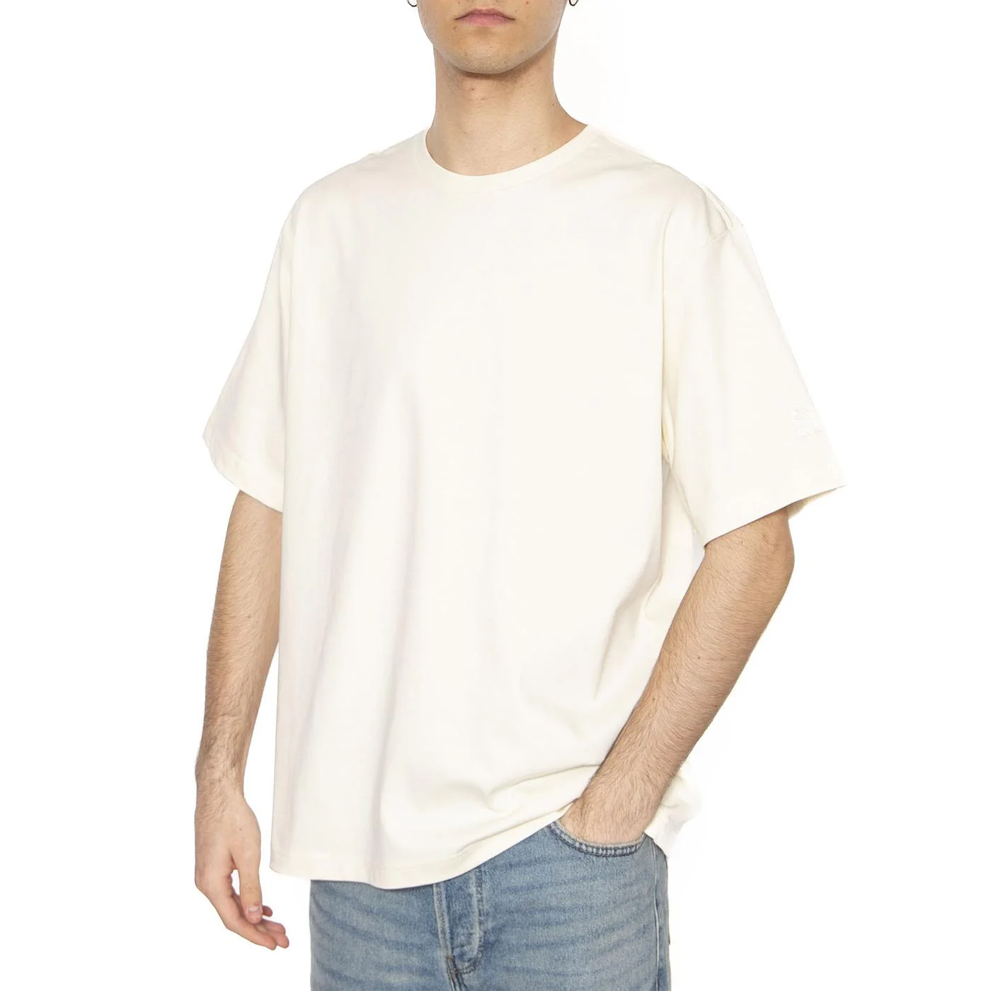 Men's SS Logo Rmst Relaxed Tee - Maglietta Girocollo Uomo Beige  Uomo THE NORTH FACE