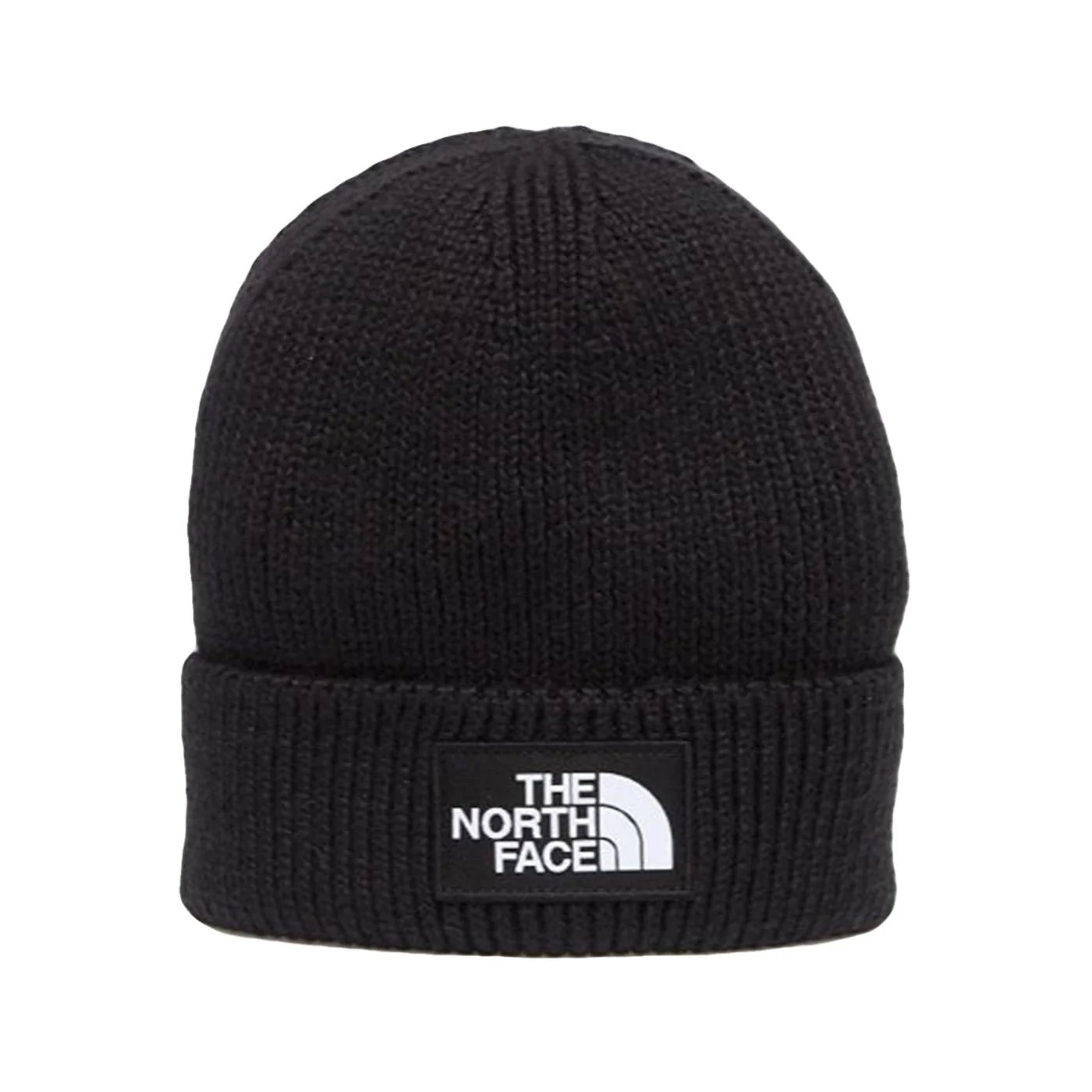 TNF Logo Box Cuffed Beanie Black - Berretto Nero Uomo THE NORTH FACE