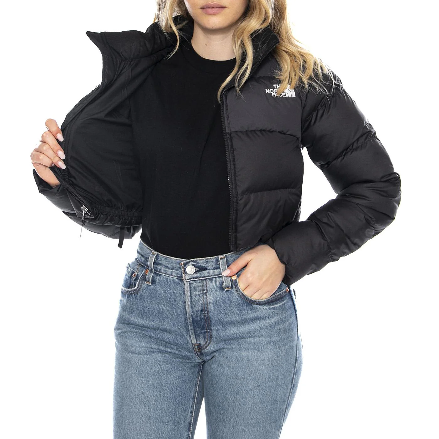 W Cropped Saikuru -- Giacca Donna Nera Donna THE NORTH FACE - Image 4
