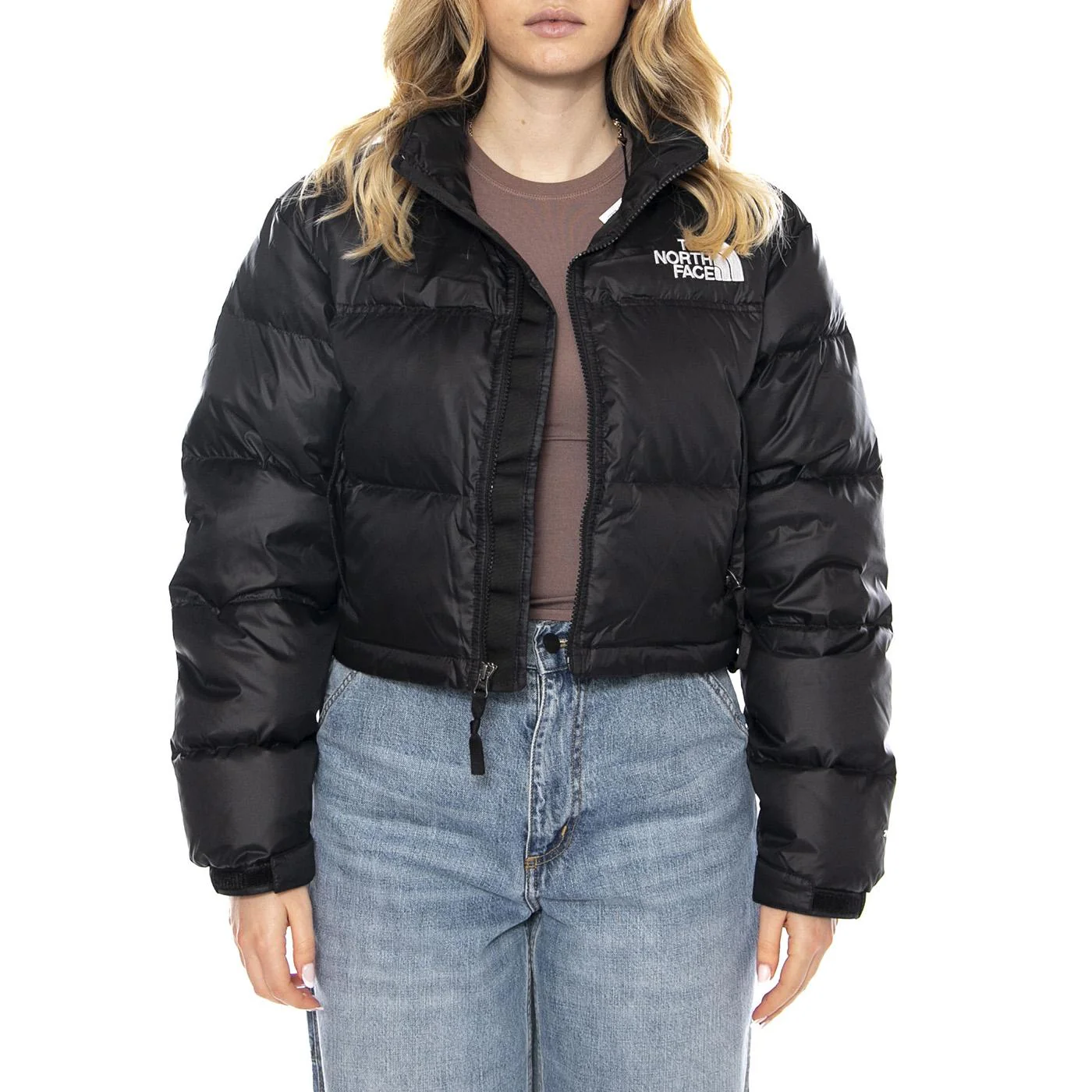 W Nuptse Short Jacket -- Giacca Donna Nera Donna THE NORTH FACE - Image 2