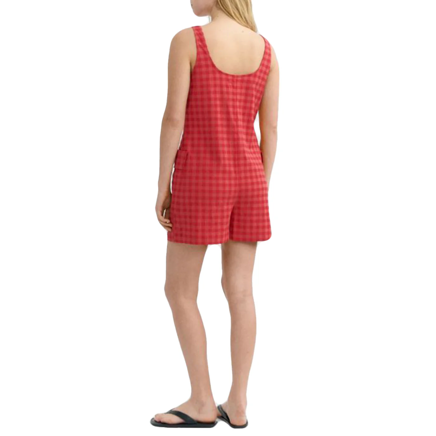 MAUD JUMPSUIT RED SEERSUCKER - Tuta Donna Rossa Donna THINKING MU - Image 2