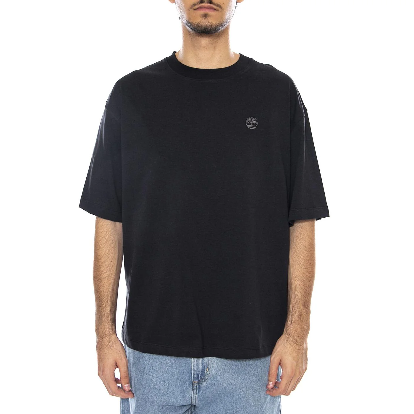 Dunstan River Short Sleeve Tee Black - Maglietta Girocollo Uomo Nera  Uomo TIMBERLAND - Image 2