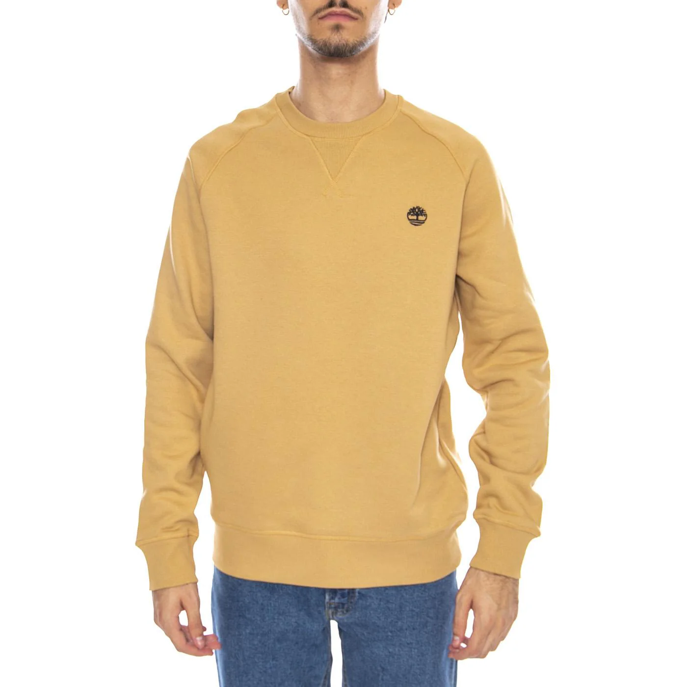 Exeter River Brushed Back Crew Sweatshirt Beige - Felpa Girocollo Uomo Beige  Uomo TIMBERLAND - Image 2