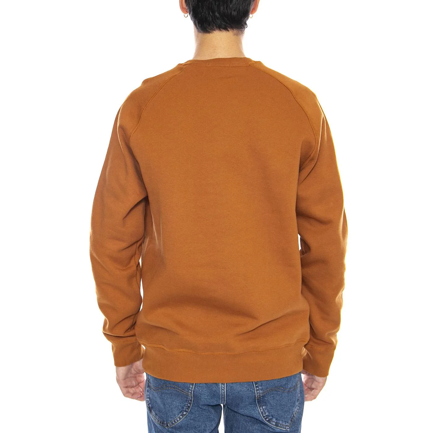 Exeter River Brushed Back Crew Sweatshirt - Felpa Girocollo Uomo Marrone Uomo TIMBERLAND - Image 3