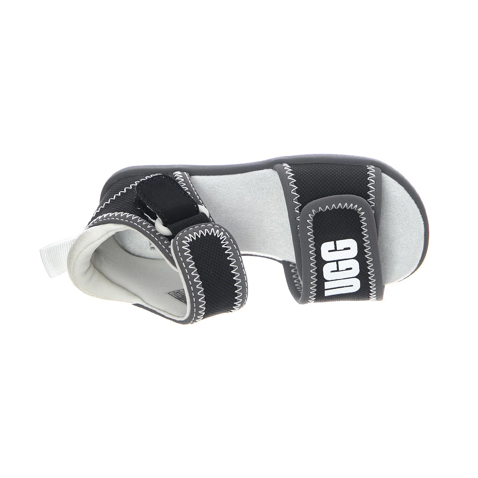 Delta Sandals - Black / White - Sandali Bambino / Bambina Neri / Bianchi Bambino UGG - Image 6
