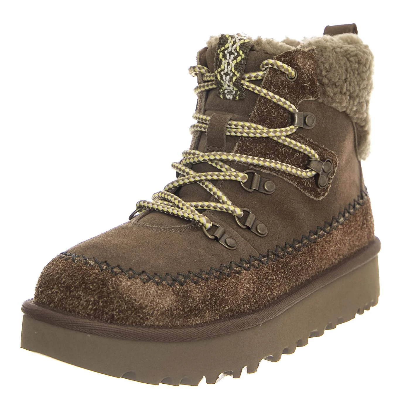 W Classic Alpine Lace-Up Hickory - Stivali Donna Marroni Donna UGG