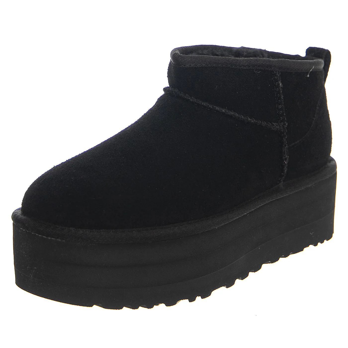 W Classic Ultra Mini Platform - Stivaletti Donna Neri  Donna UGG