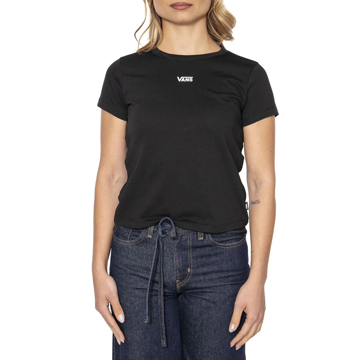 Basic Mini SS Black - Maglietta Girocollo Donna Nera  Donna VANS - Image 2