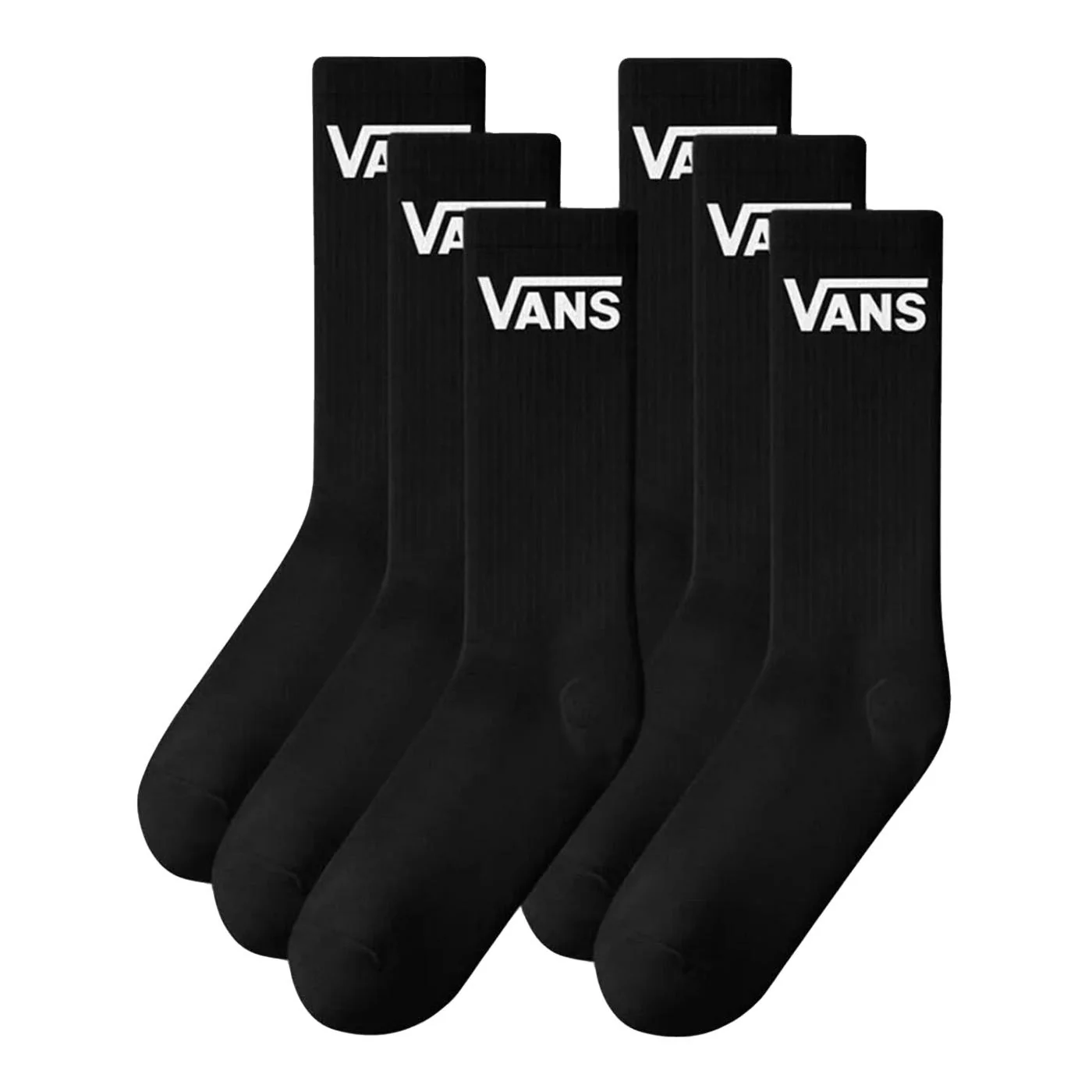 Classic Crew Rox Black Socks -- Calzini Neri Uomo VANS